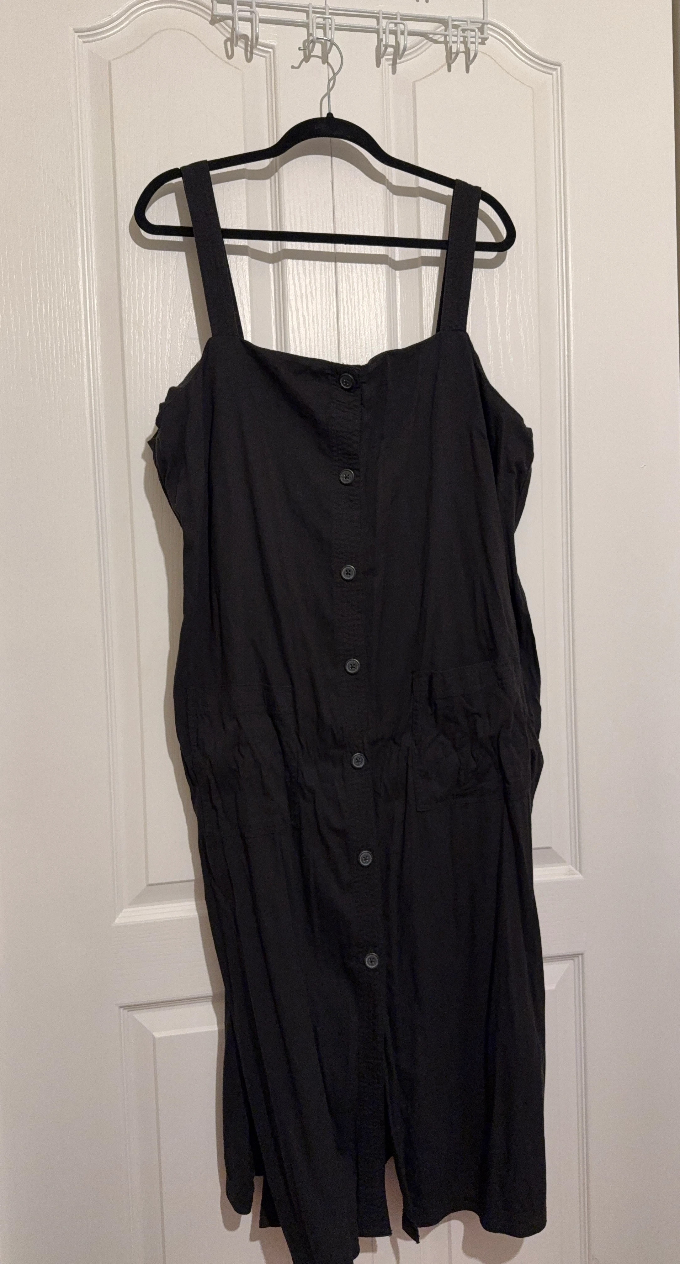 Black Button-Up Dress