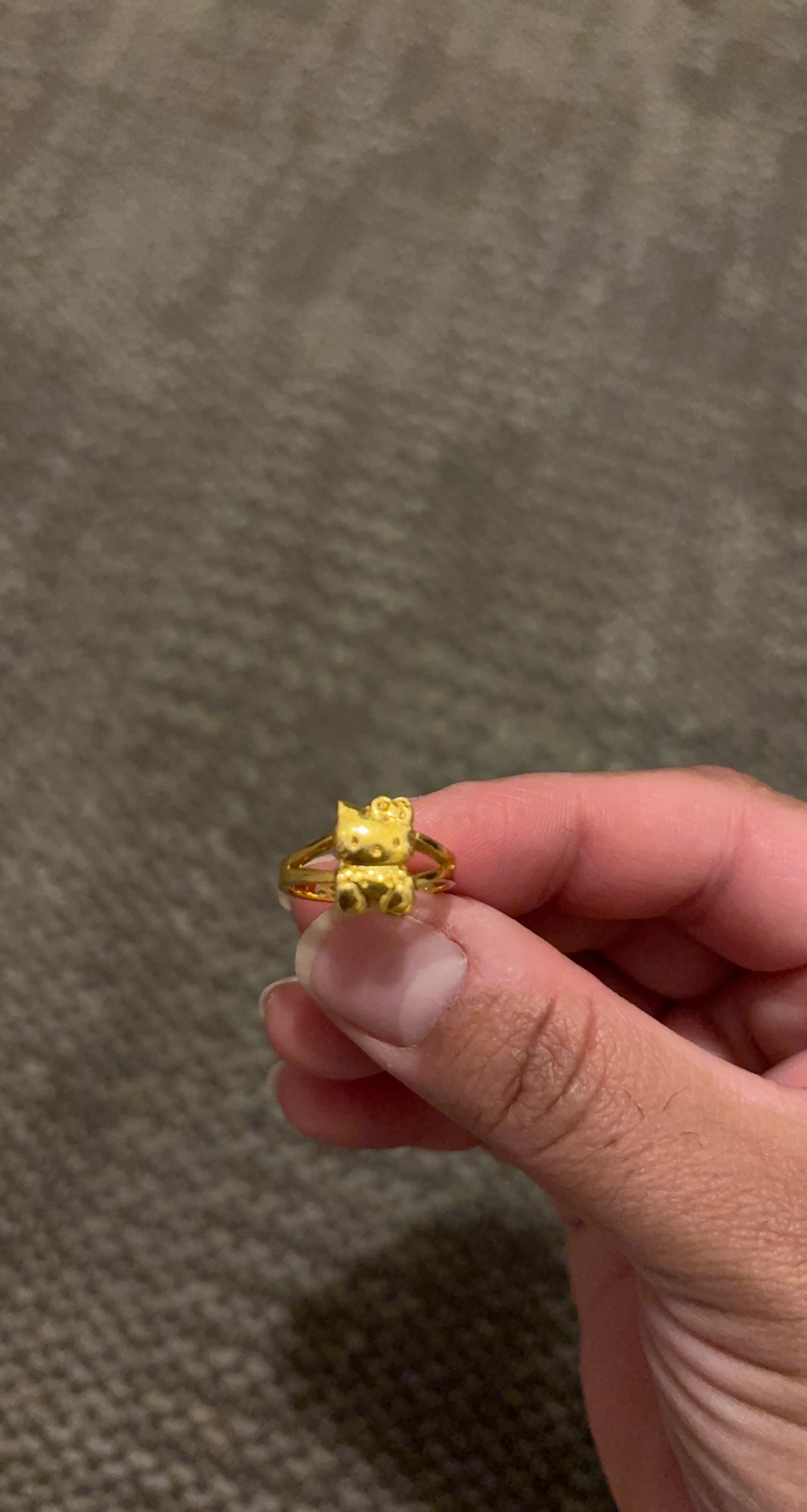 Gold Hello Kitty Ring