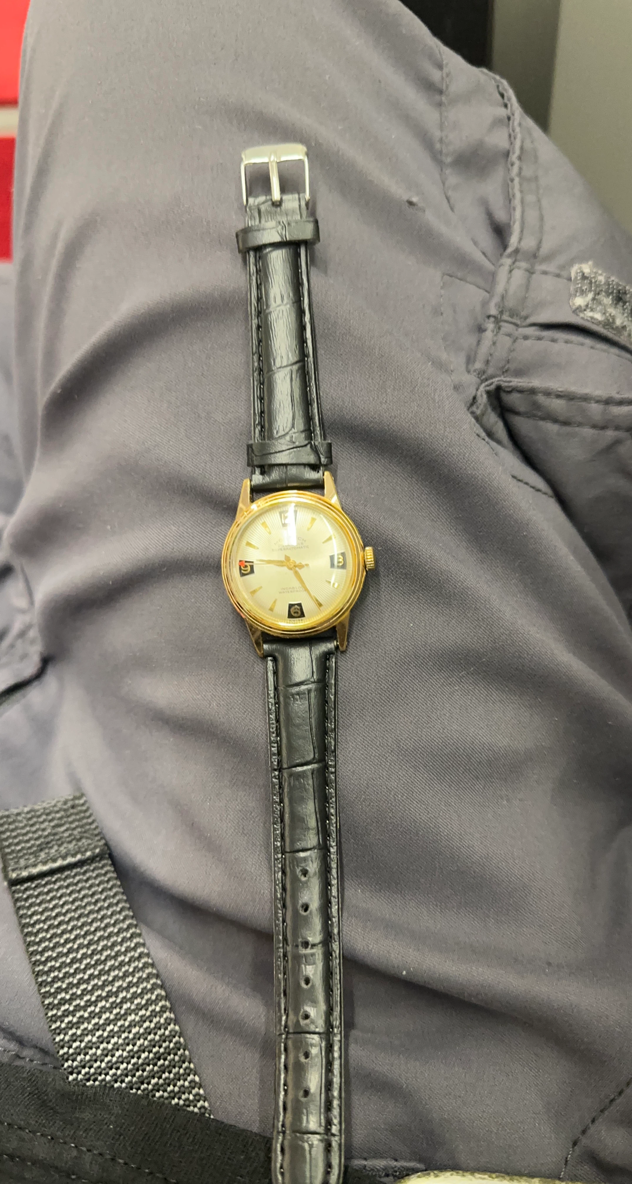Vintage Gold-Tone Super Automatic Watch