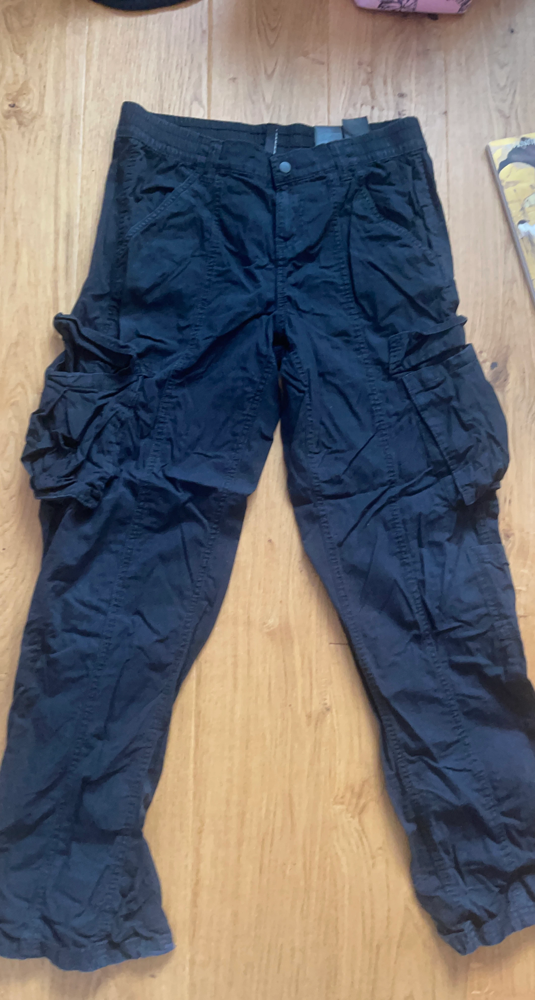 Black cargo pants