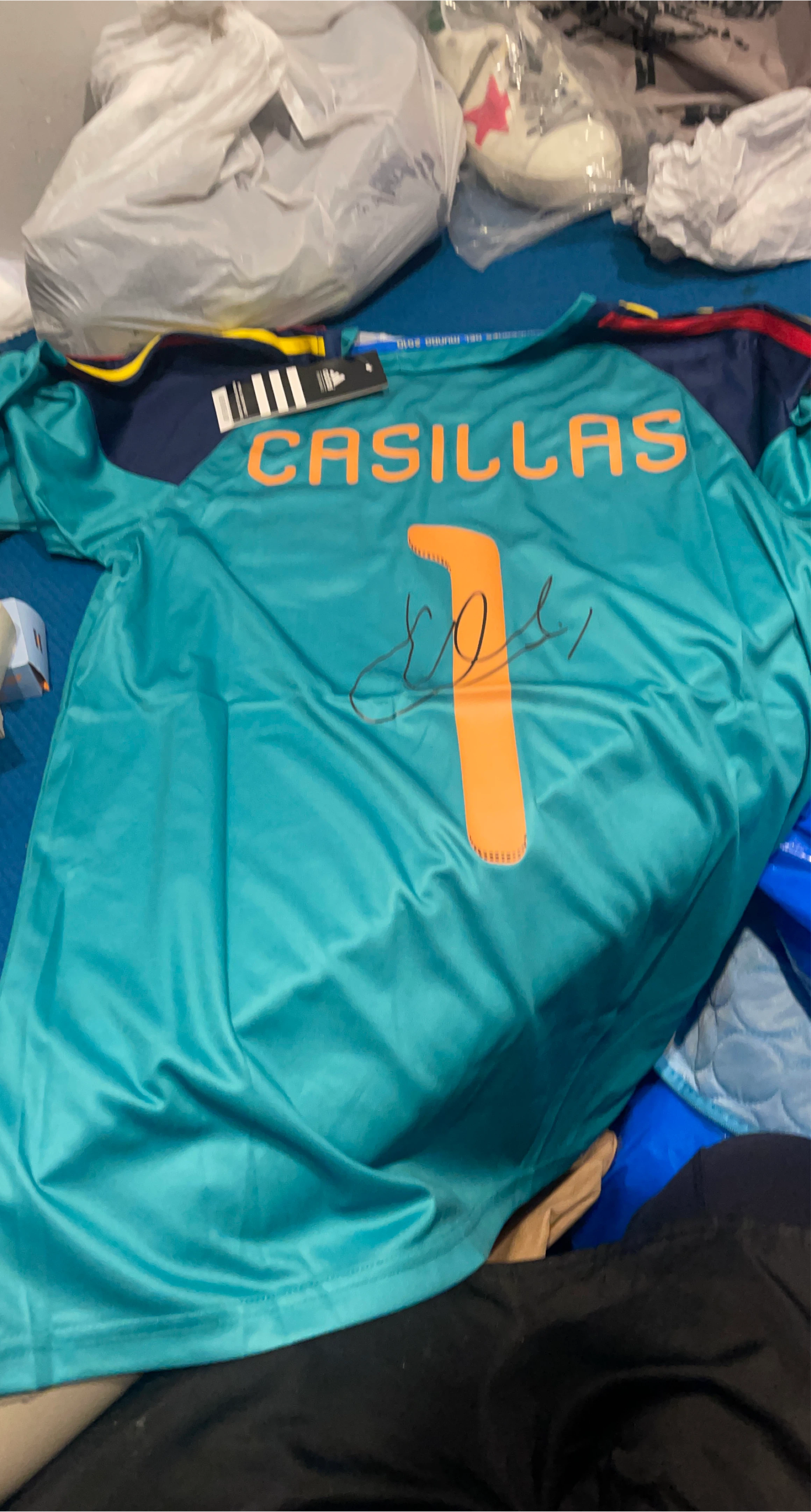 Signed Iker Casillas Real Madrid Jersey
