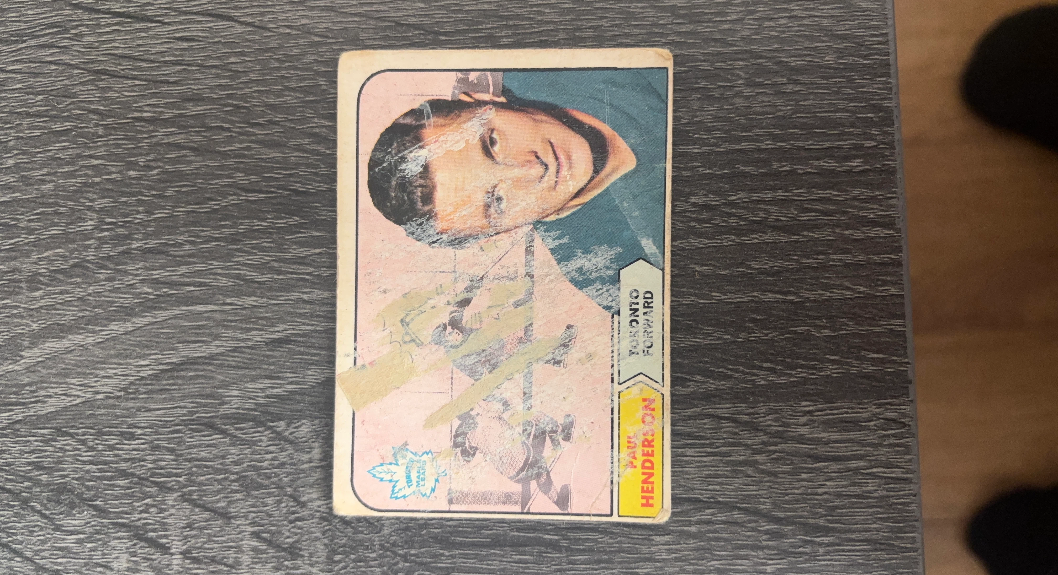 Paul Henderson Toronto Maple Leafs Hockey Card