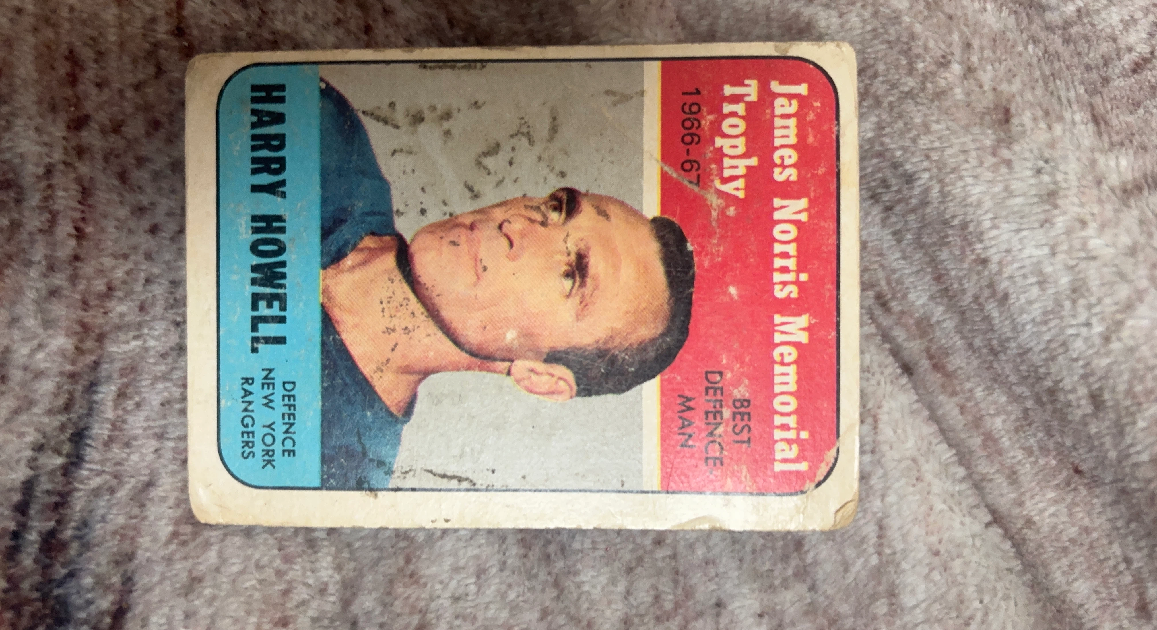 1966-67 Harry Howell James Norris Memorial Trophy Hockey Card