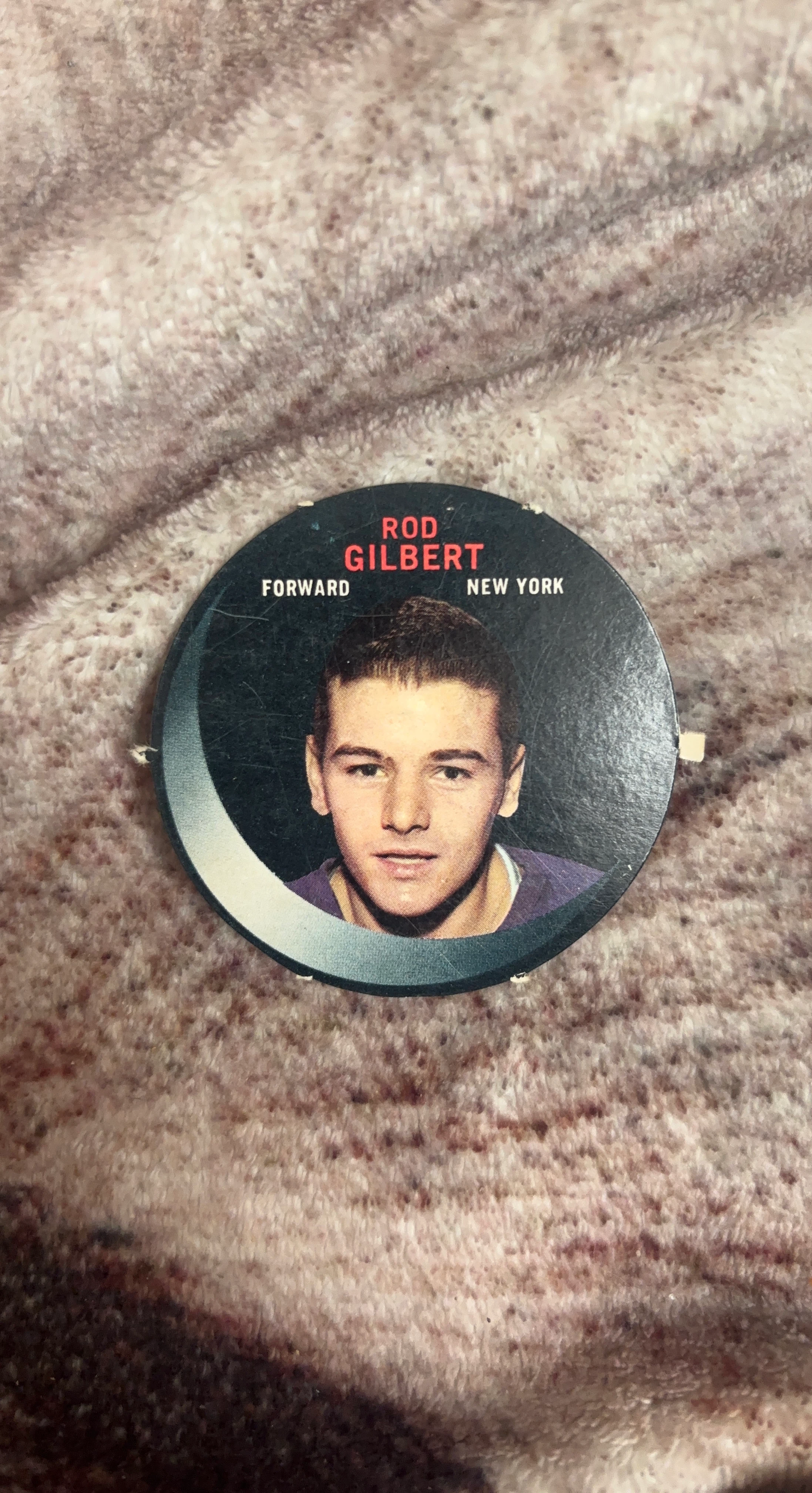 Rod Gilbert New York Forward Hockey Collectible