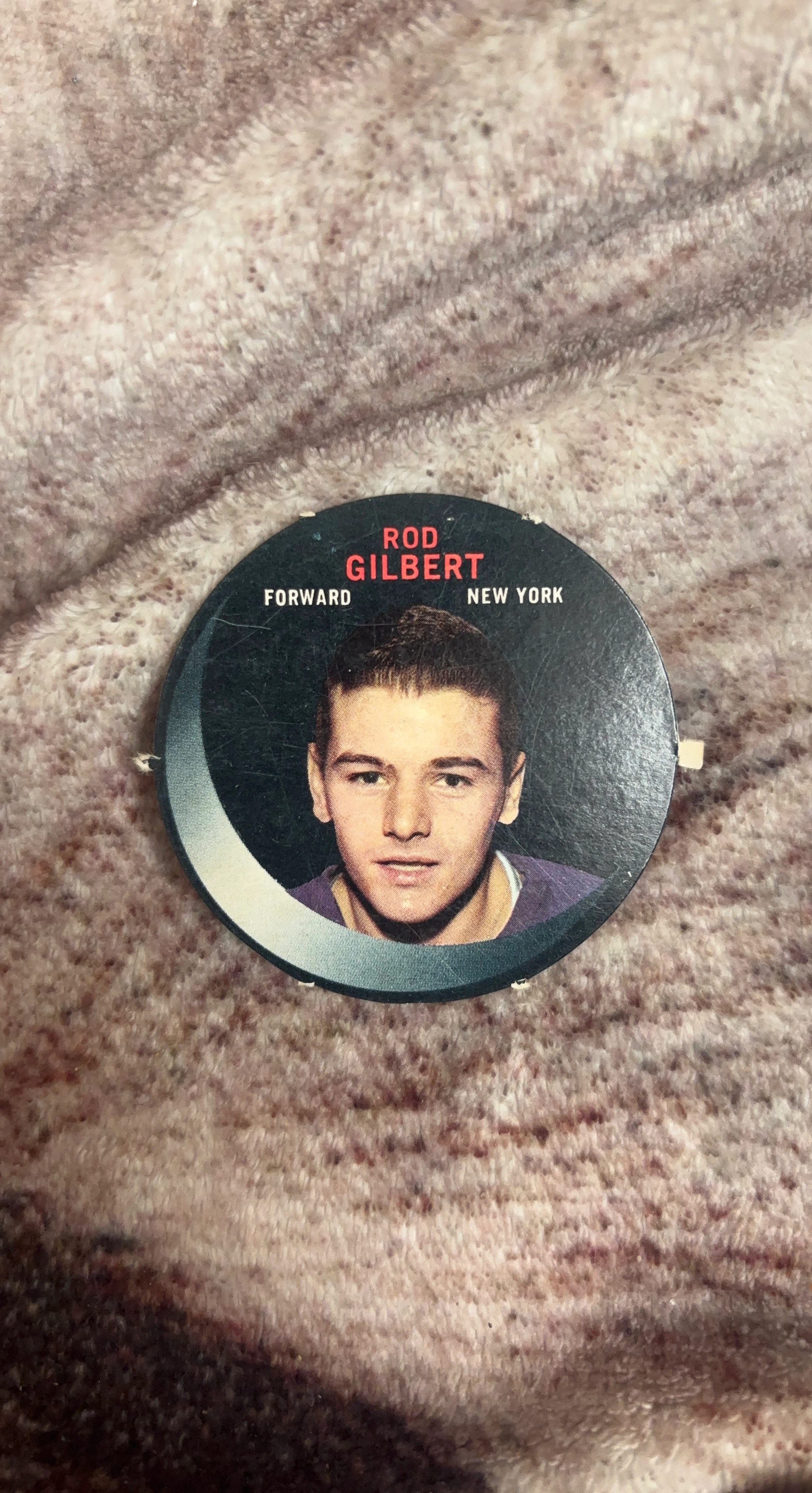 Rod Gilbert "New York" Forward Hockey Pin