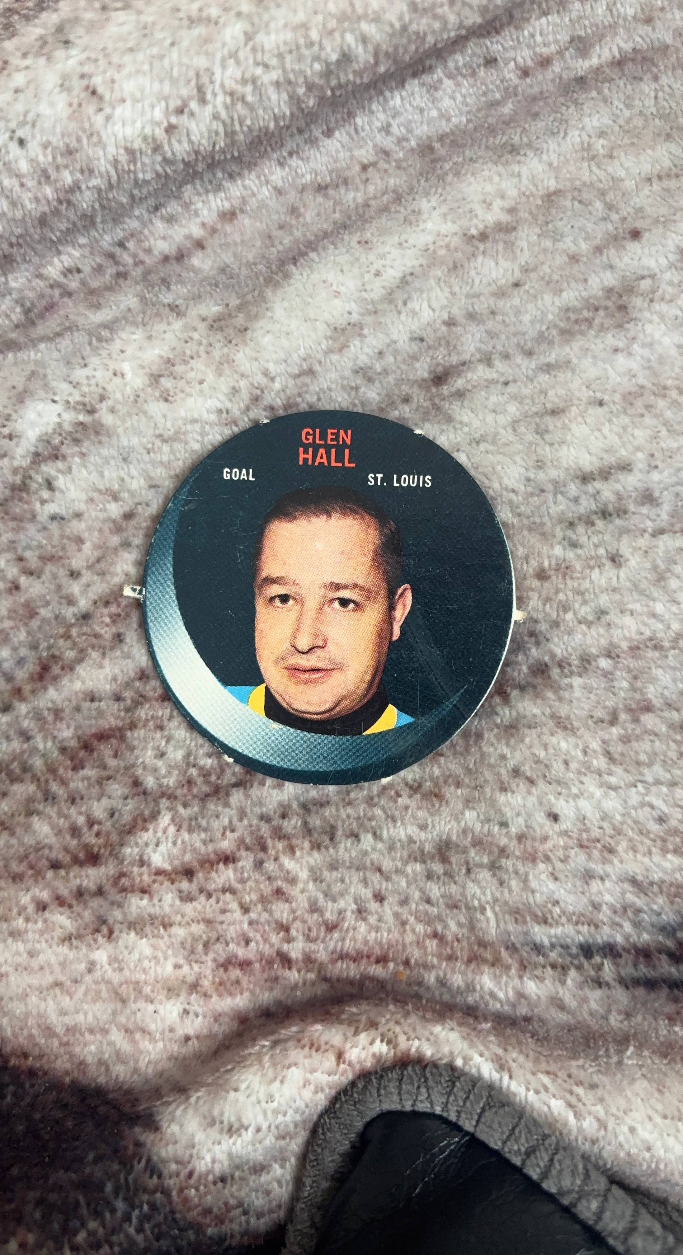 Glen Hall "Goal" St. Louis Hockey Collectible