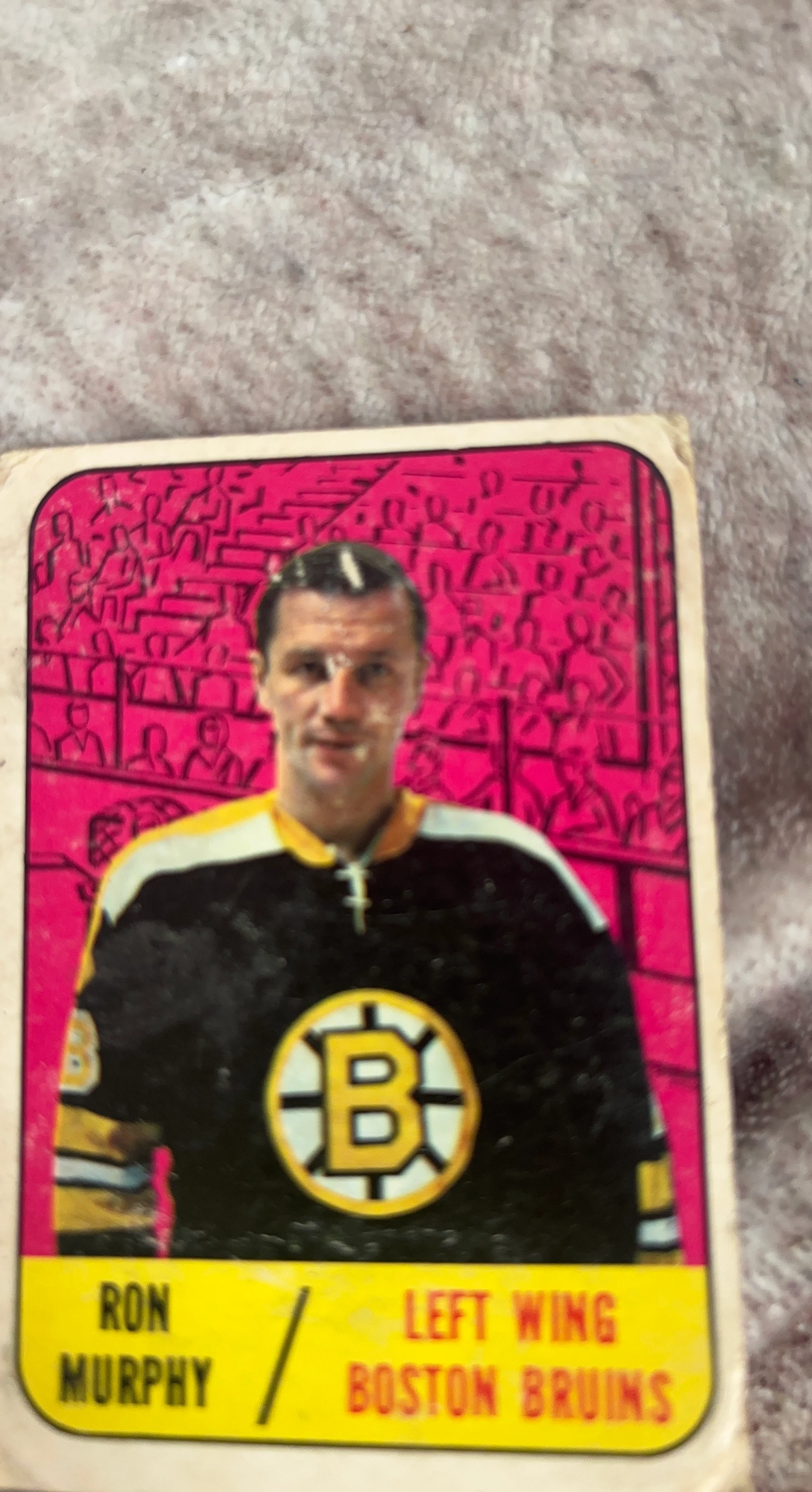 Ron Murphy Boston Bruins Hockey Card
