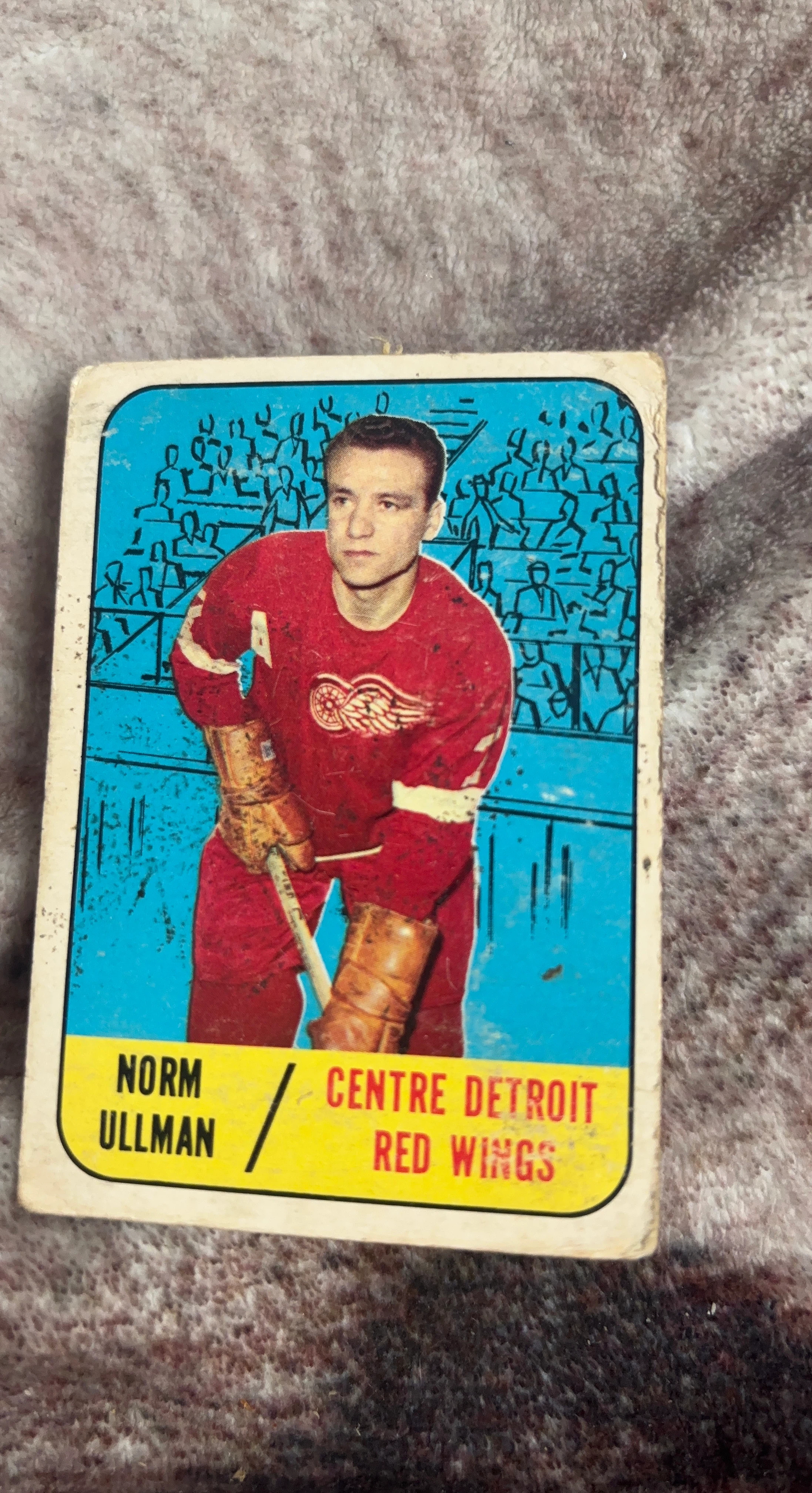 Norm Ullman Detroit Red Wings Hockey Card
