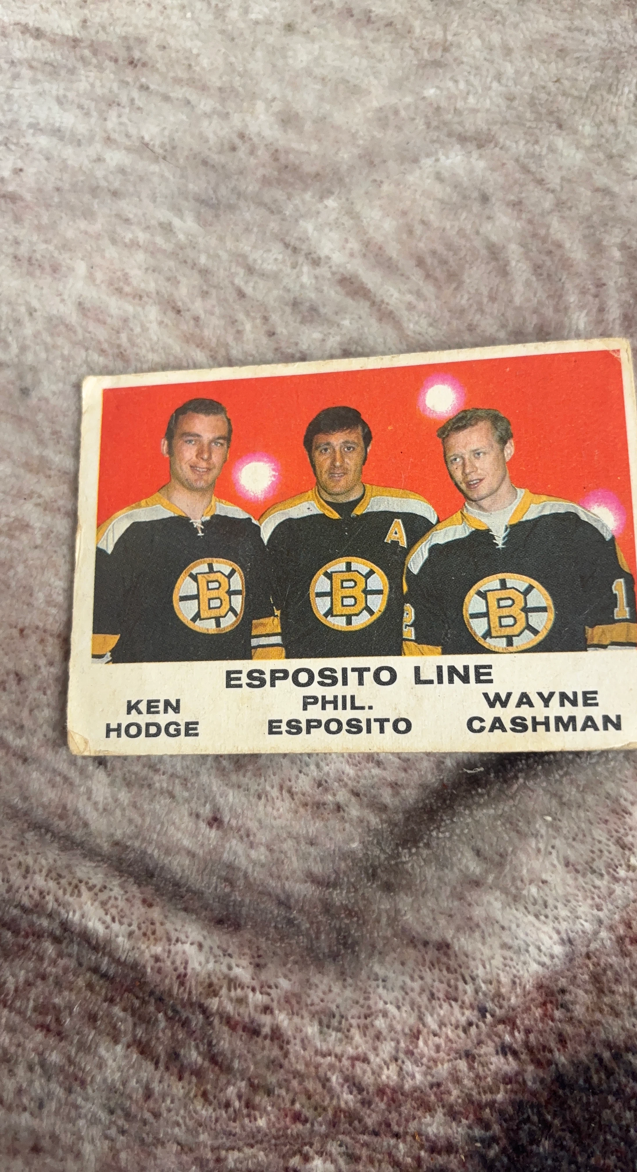 Boston Bruins Esposito Line