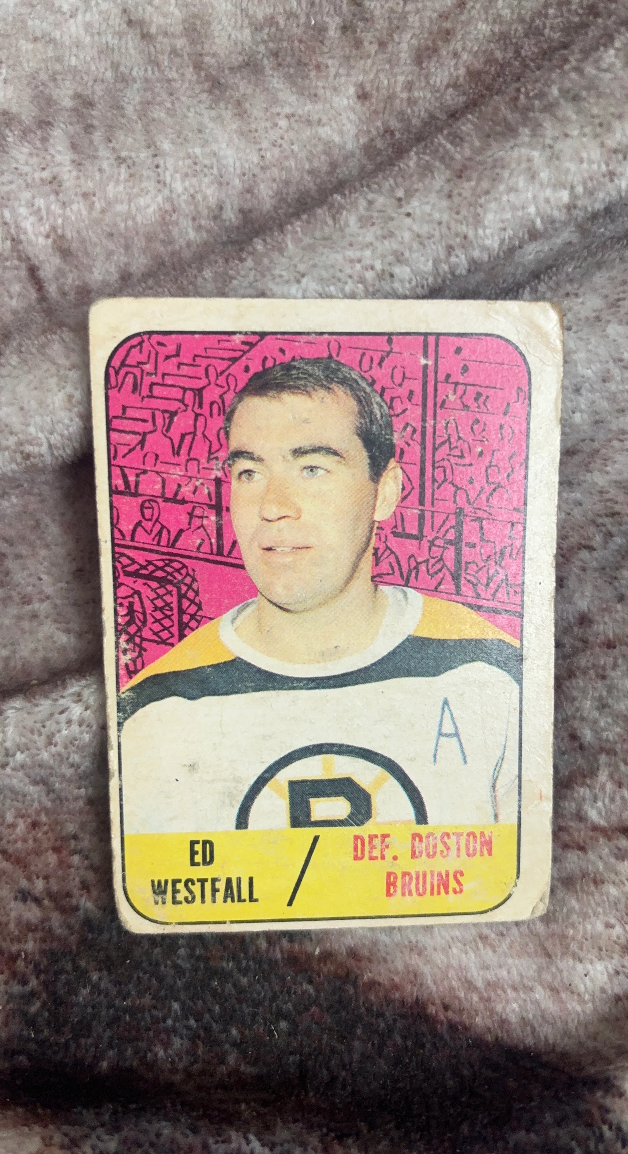 Ed Westfall Boston Bruins Hockey Card