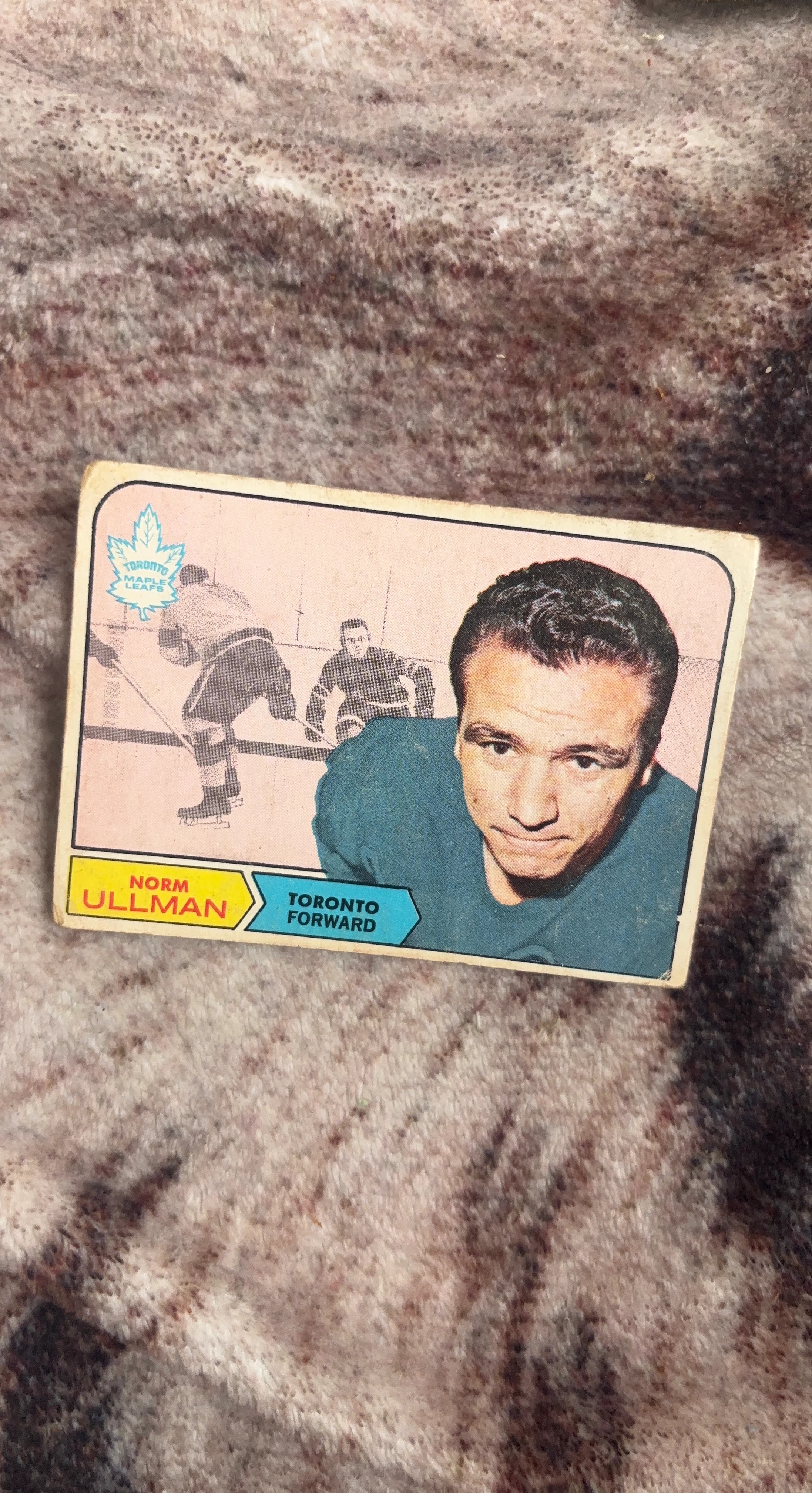 Norm Ullman Toronto Maple Leafs Hockey Card
