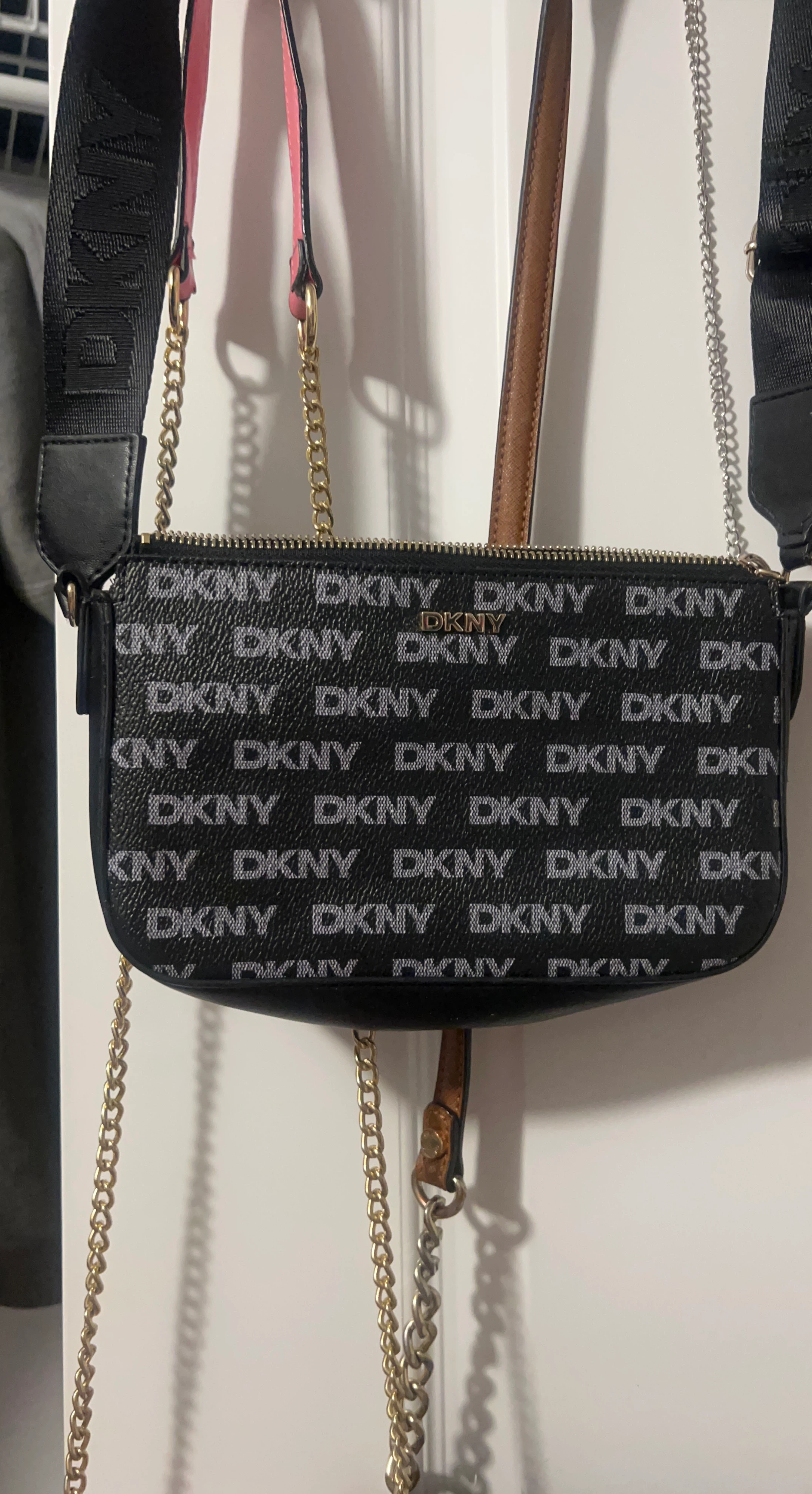 DKNY Monogram Shoulder Bag