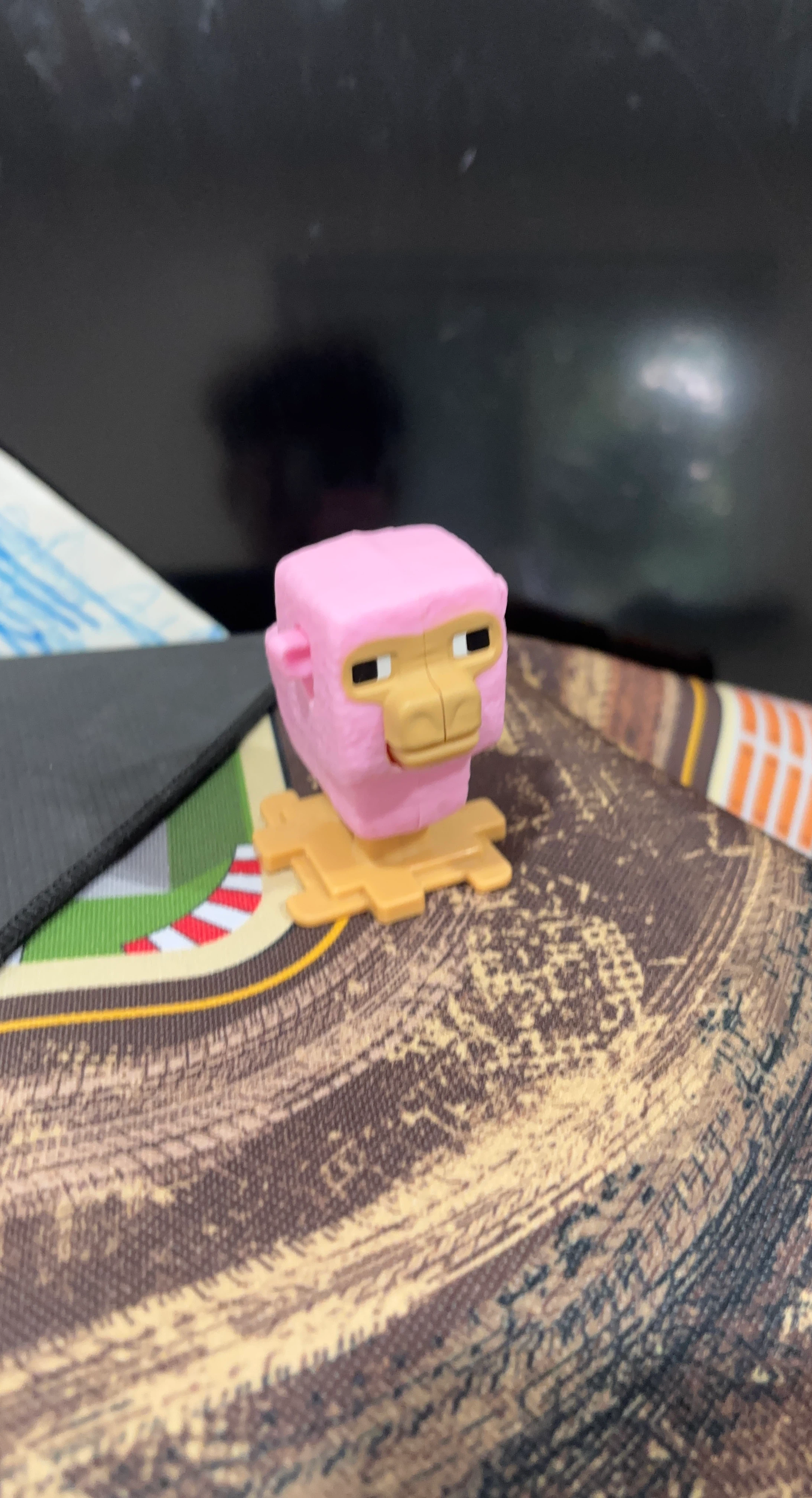 Minecraft Pink Sheep Figure
