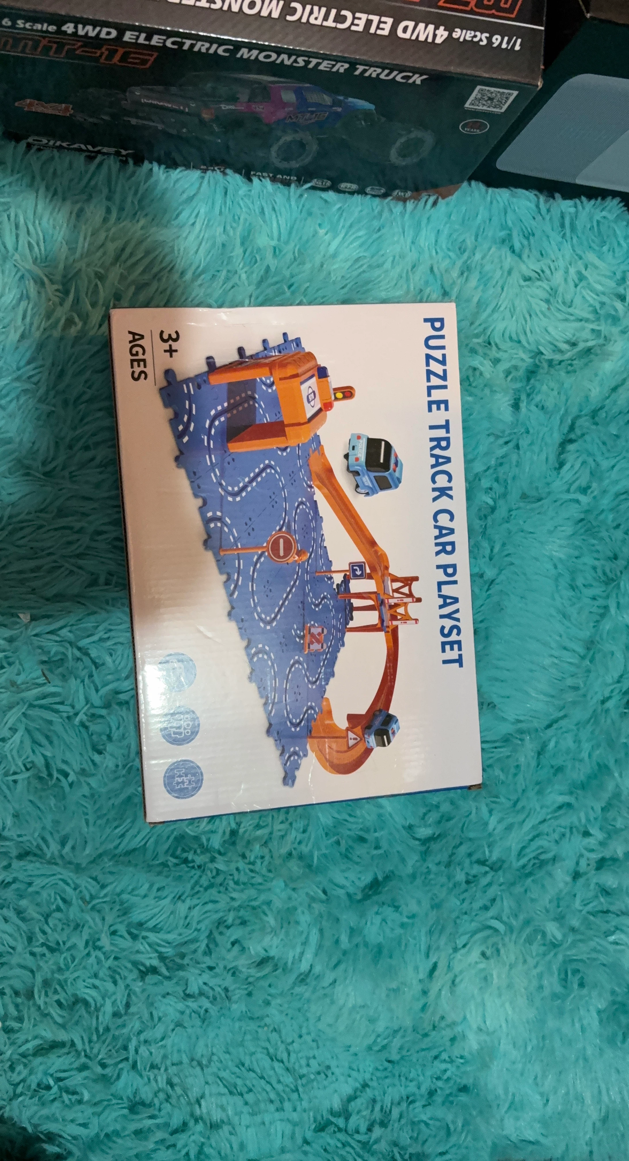Puzzle Track Car Playset for Ages 3+