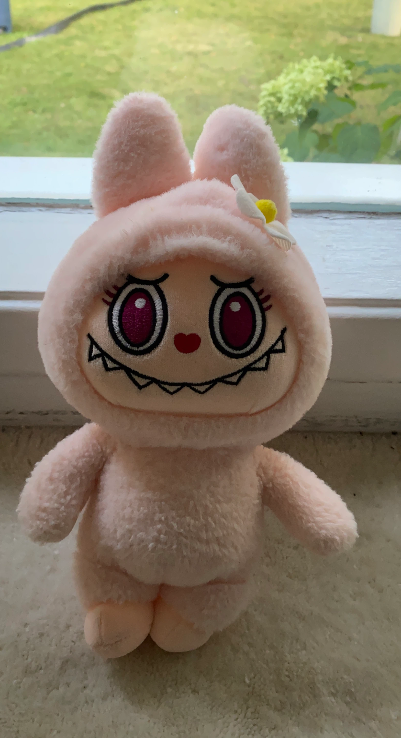 Pink Fluffy Bunny Plush Toy
