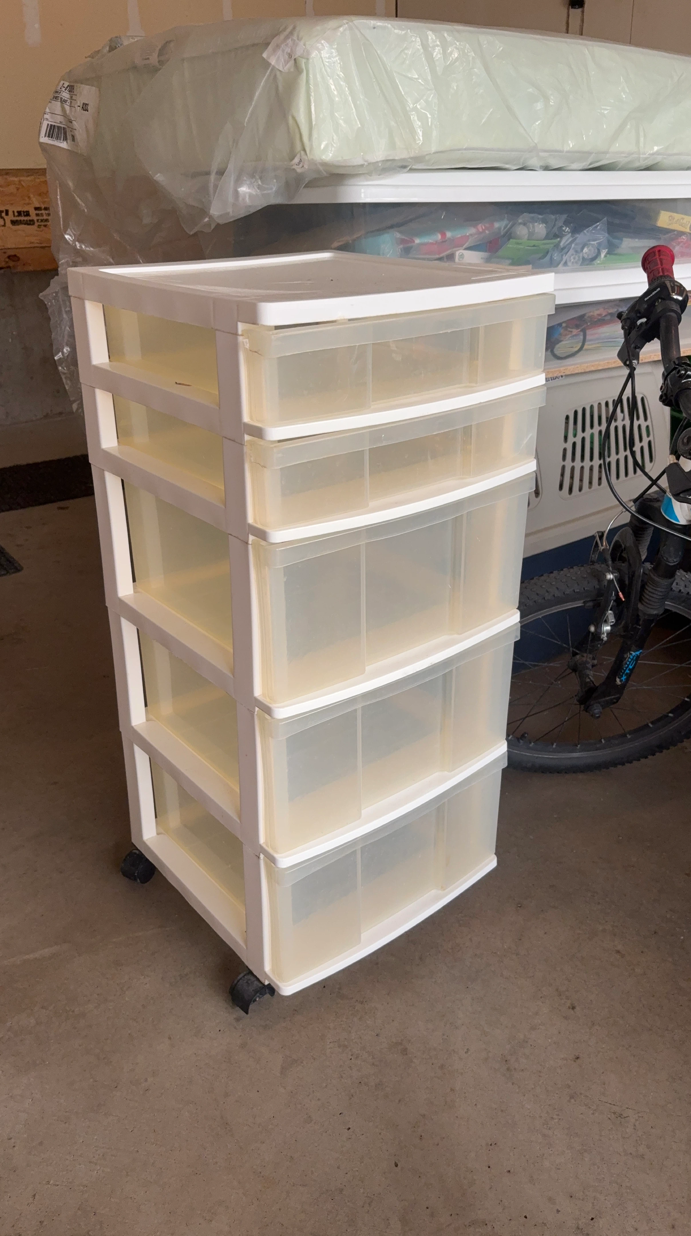 White 5-Drawer Storage Unit