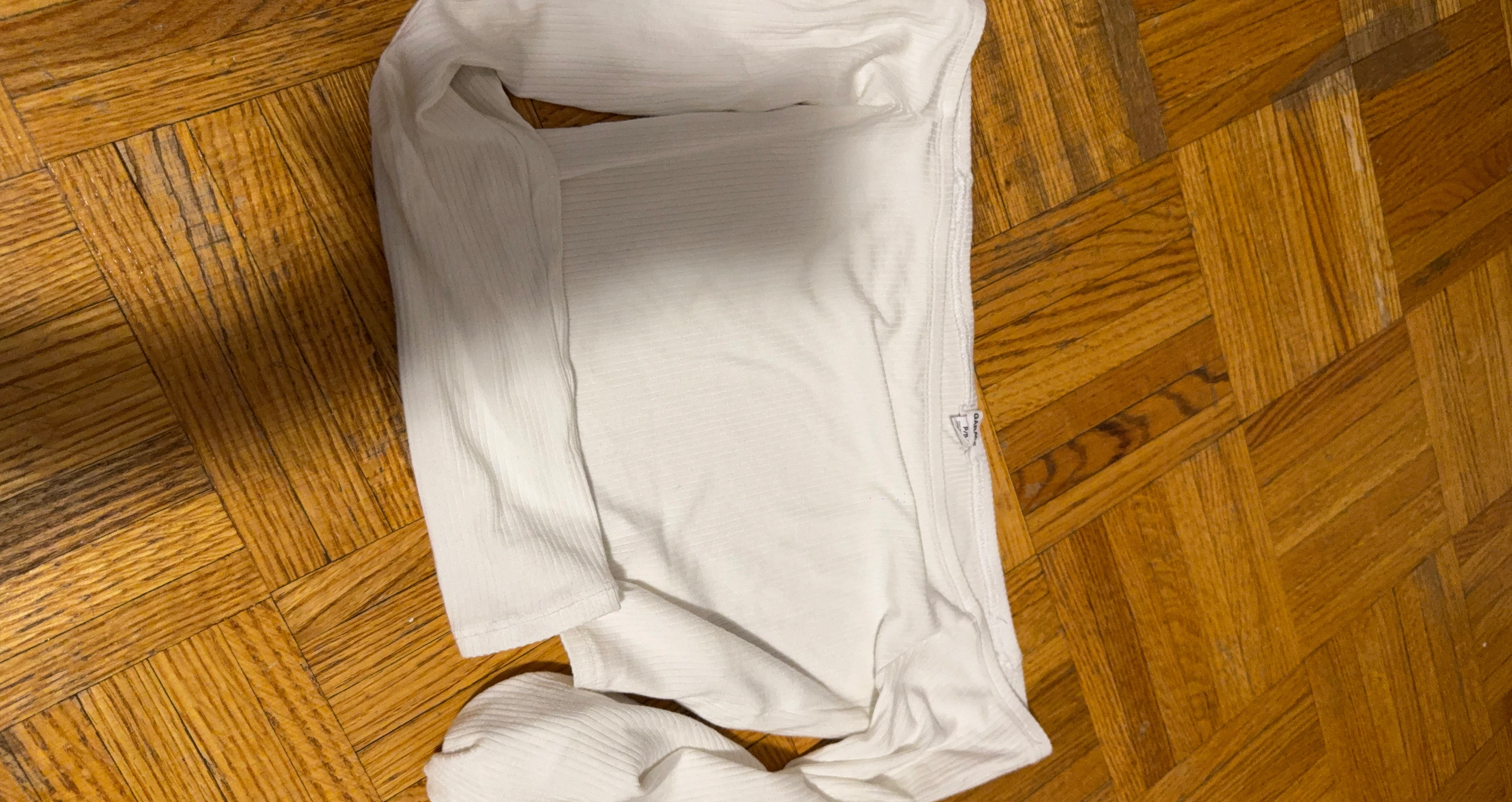 White Off-the-Shoulder Long Sleeve Top