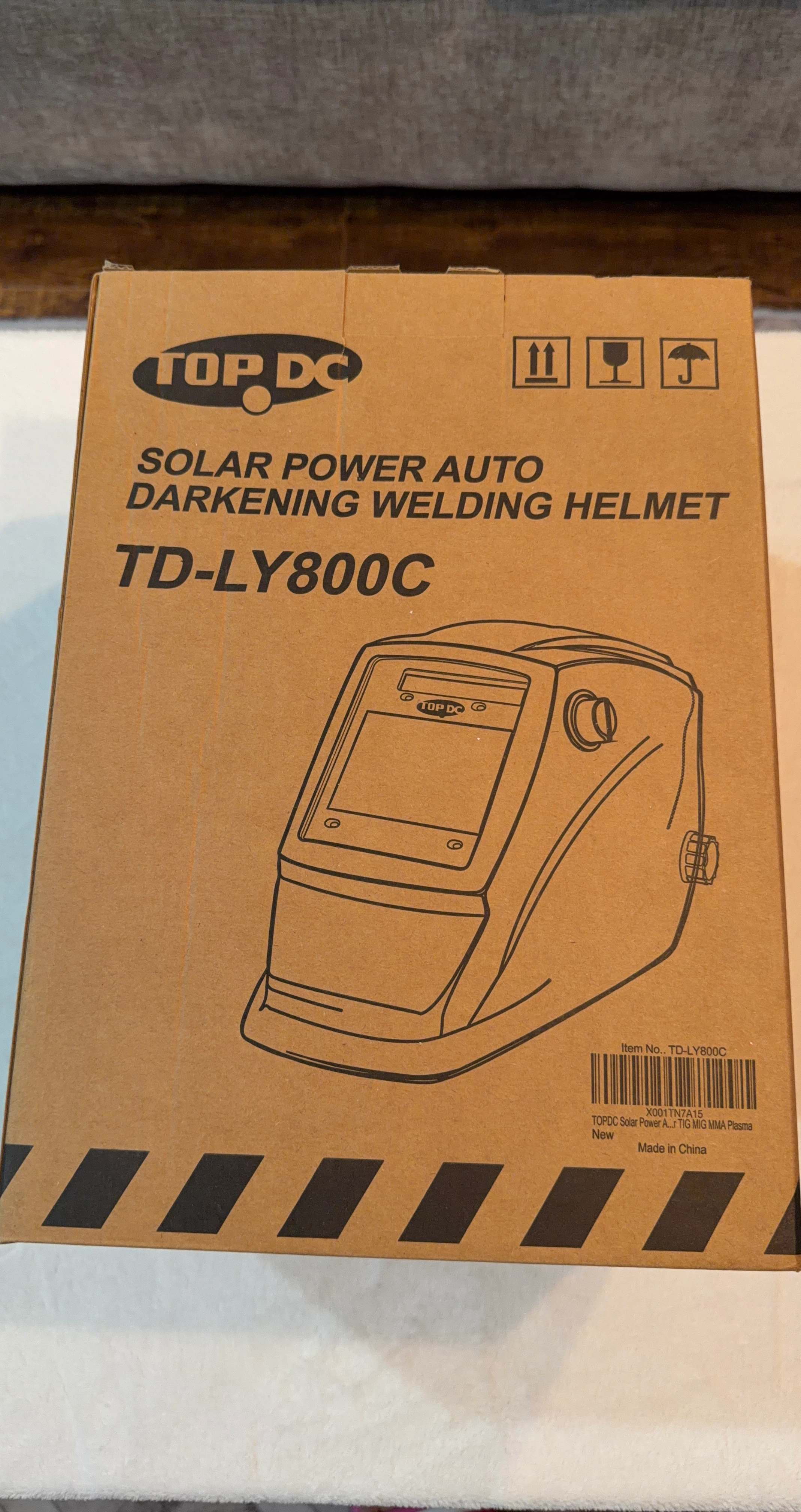 TOP DC TD-LY800C Solar Power Auto Darkening Welding Helmet