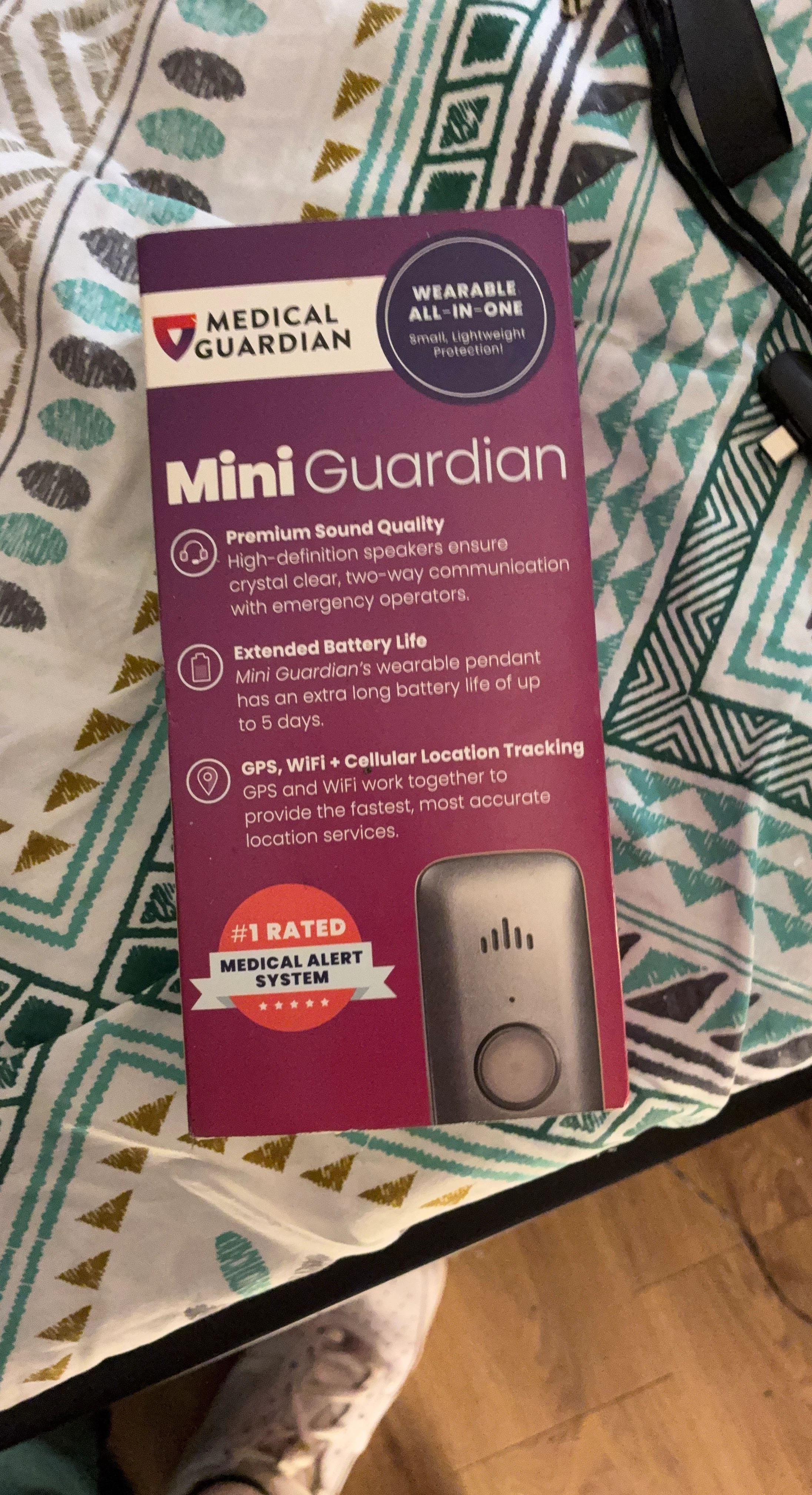 Medical Guardian Mini Guardian Wearable Alert System