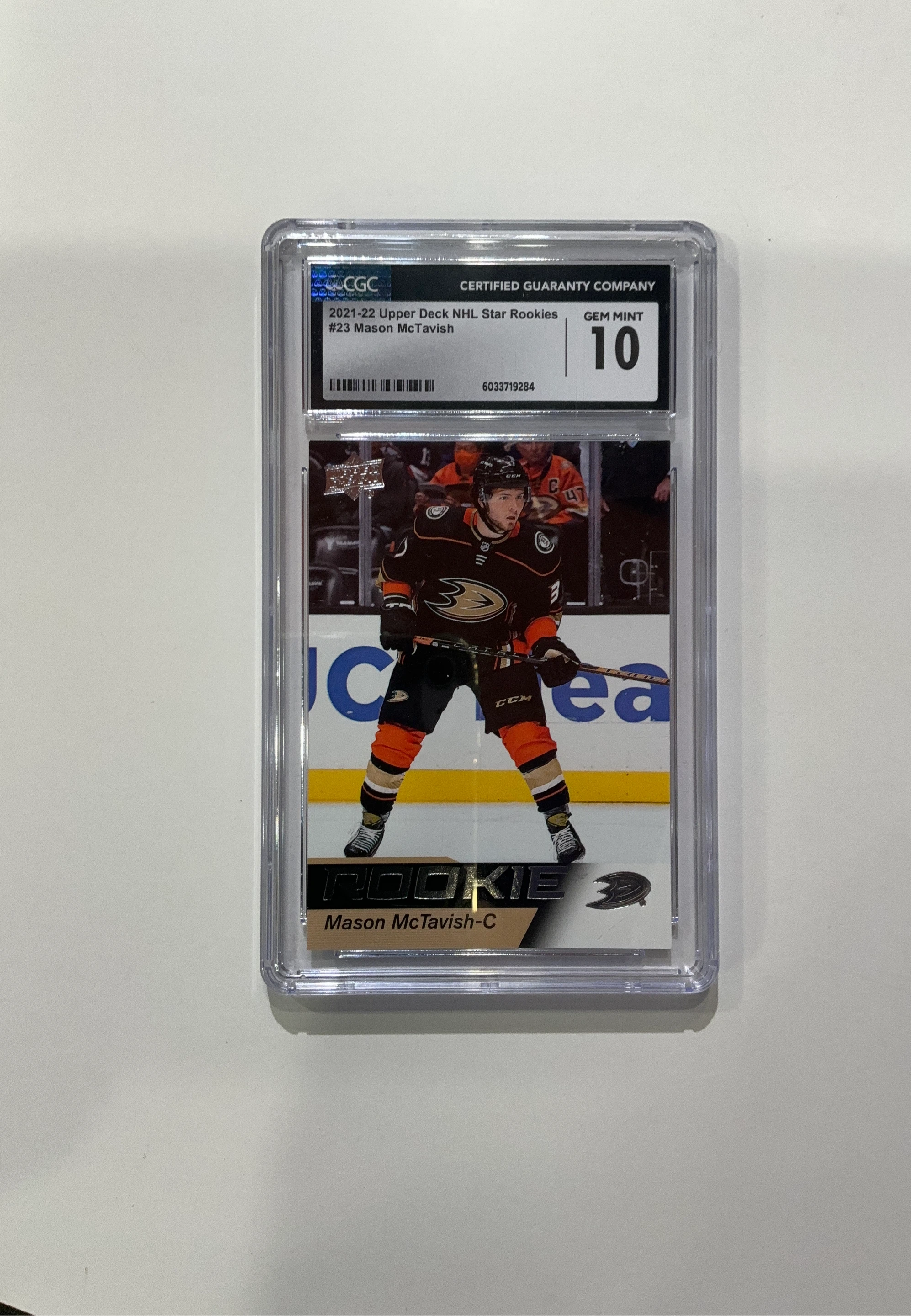 2021-22 Upper Deck NHL Star Rookies Mason McTavish Rookie Card - photo 3