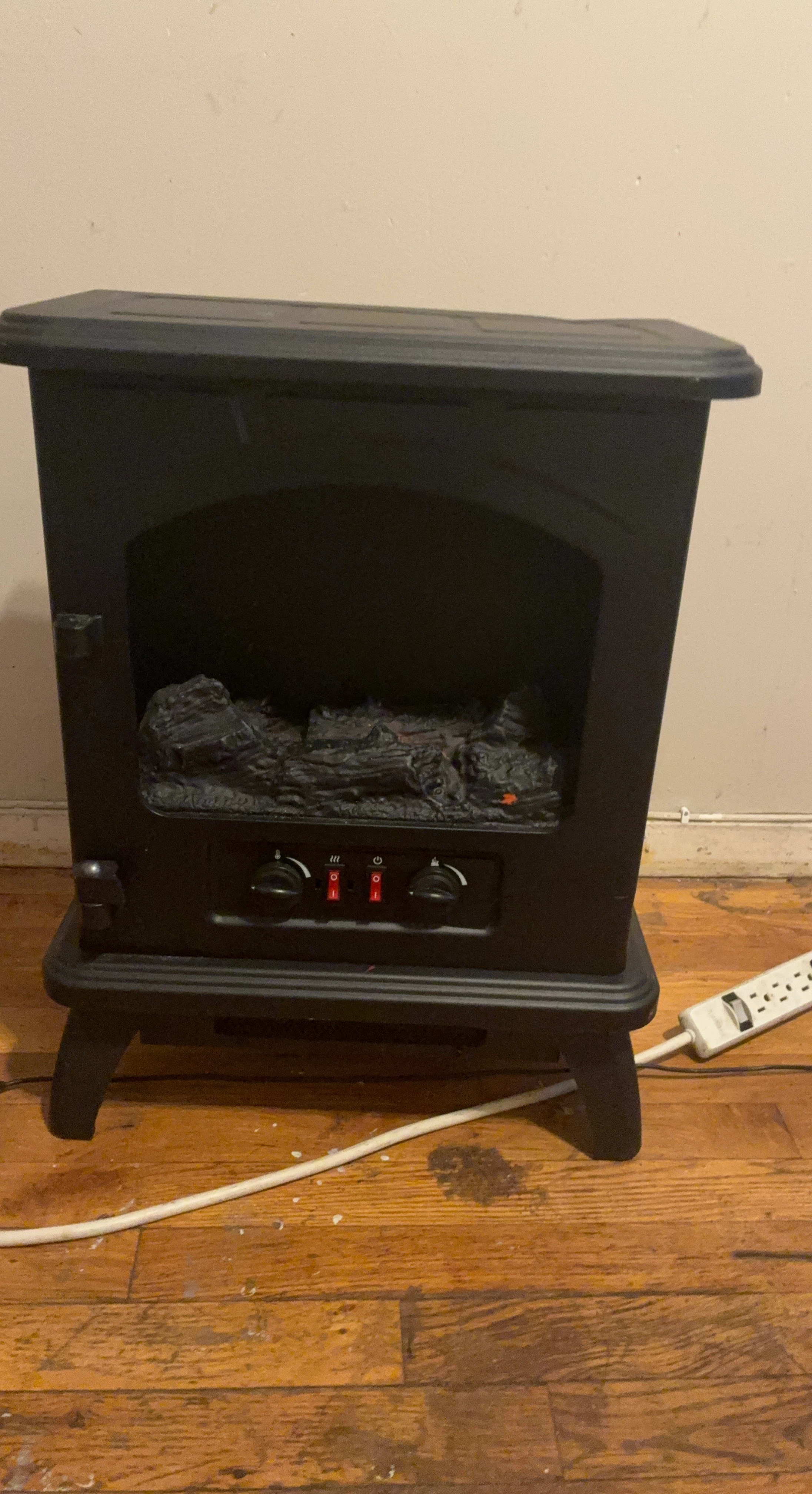 Black Electric Fireplace Heater
