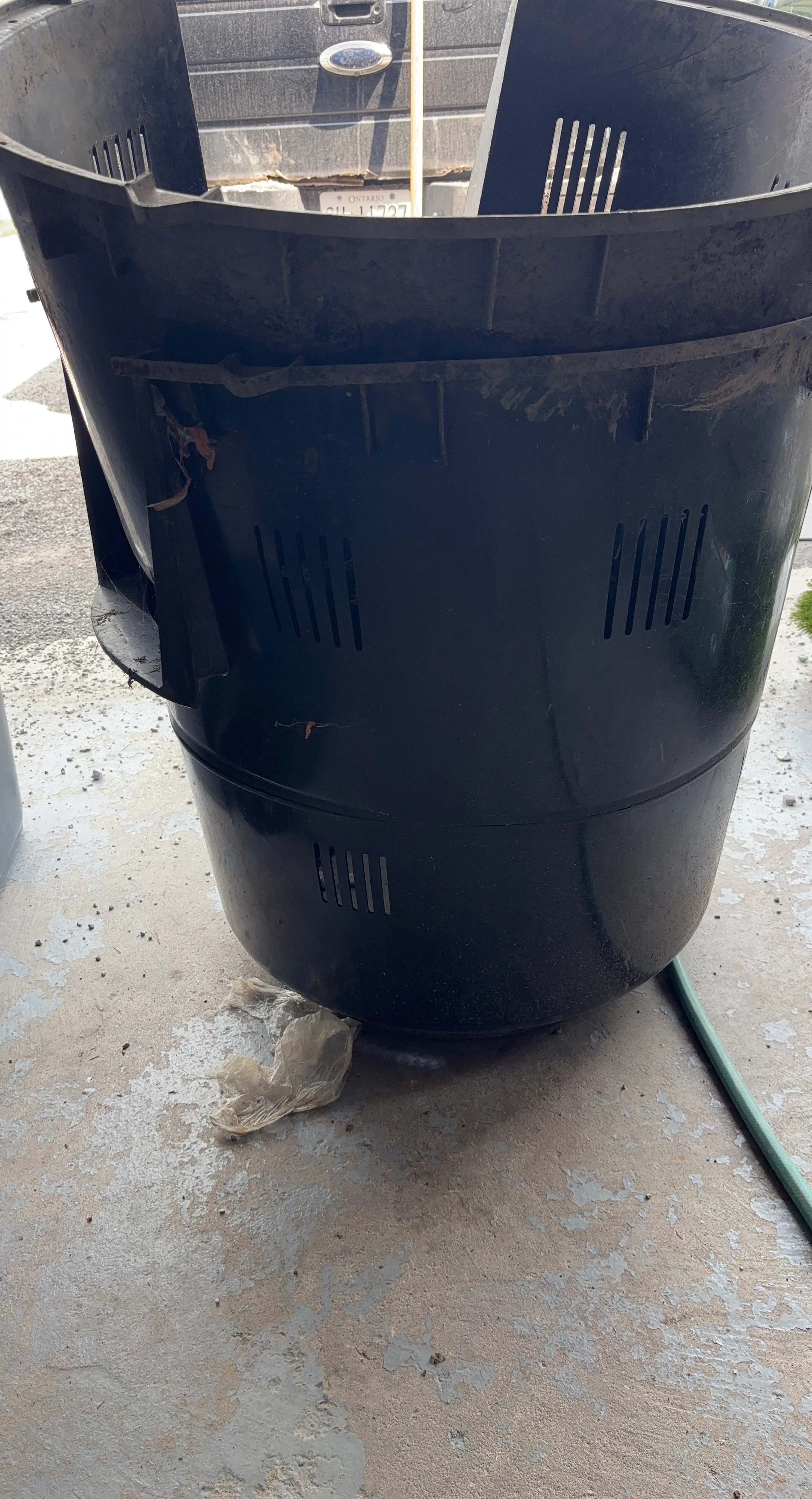 Black Outdoor Compost Bin - 2