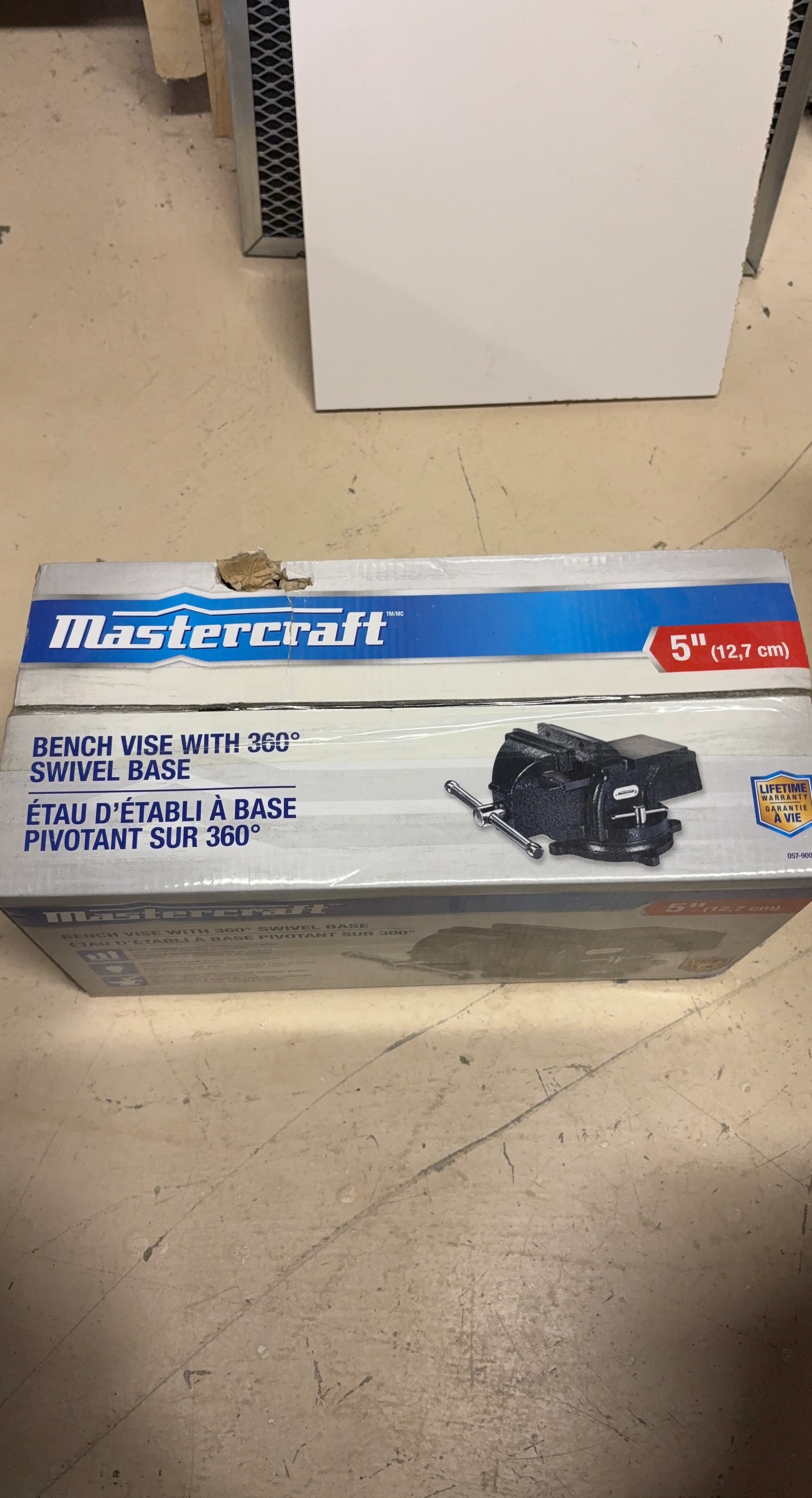 Mastercraft 5" Bench Vise with 360° Swivel Base