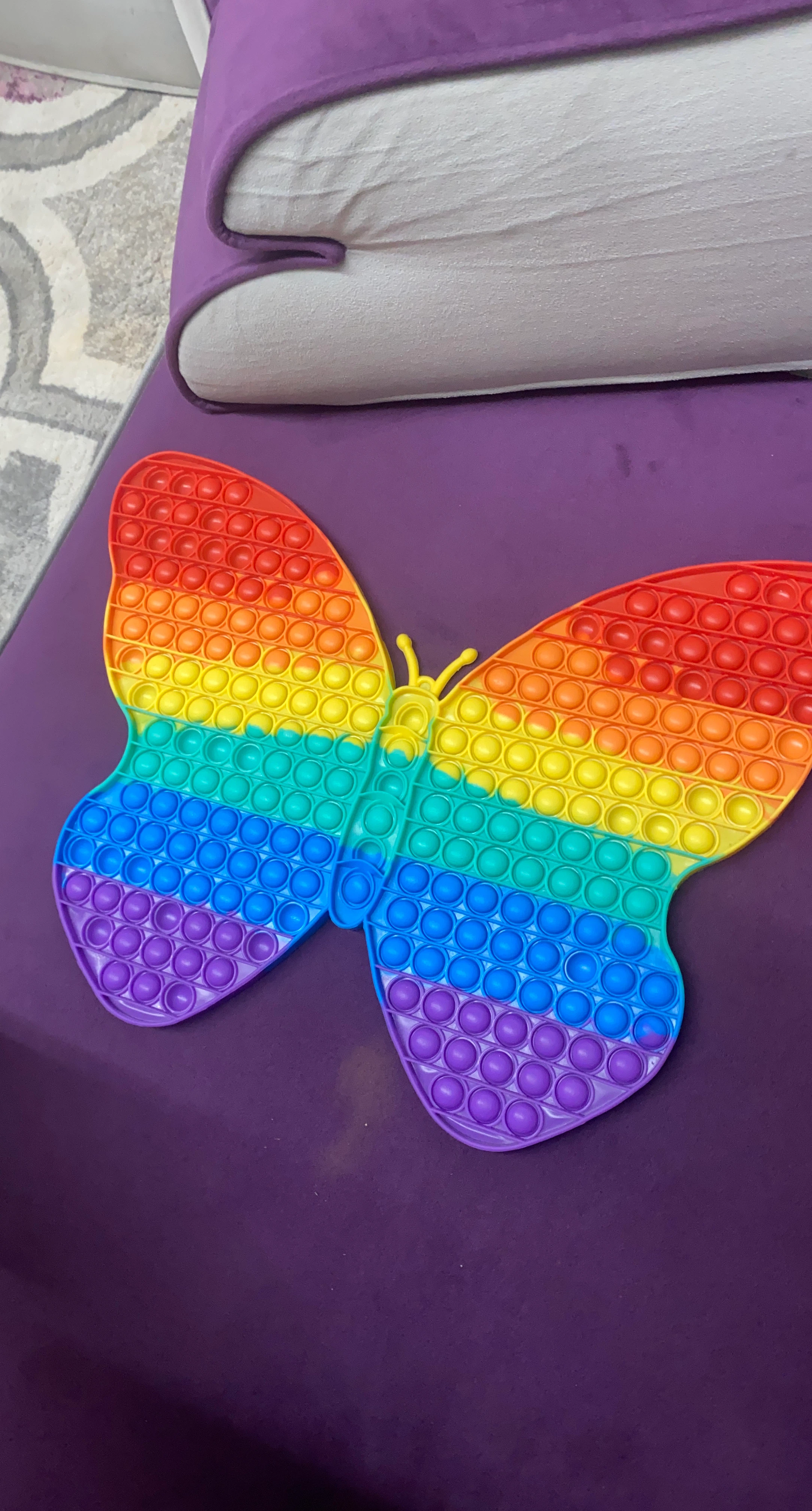Rainbow Butterfly Pop It Fidget Toy
