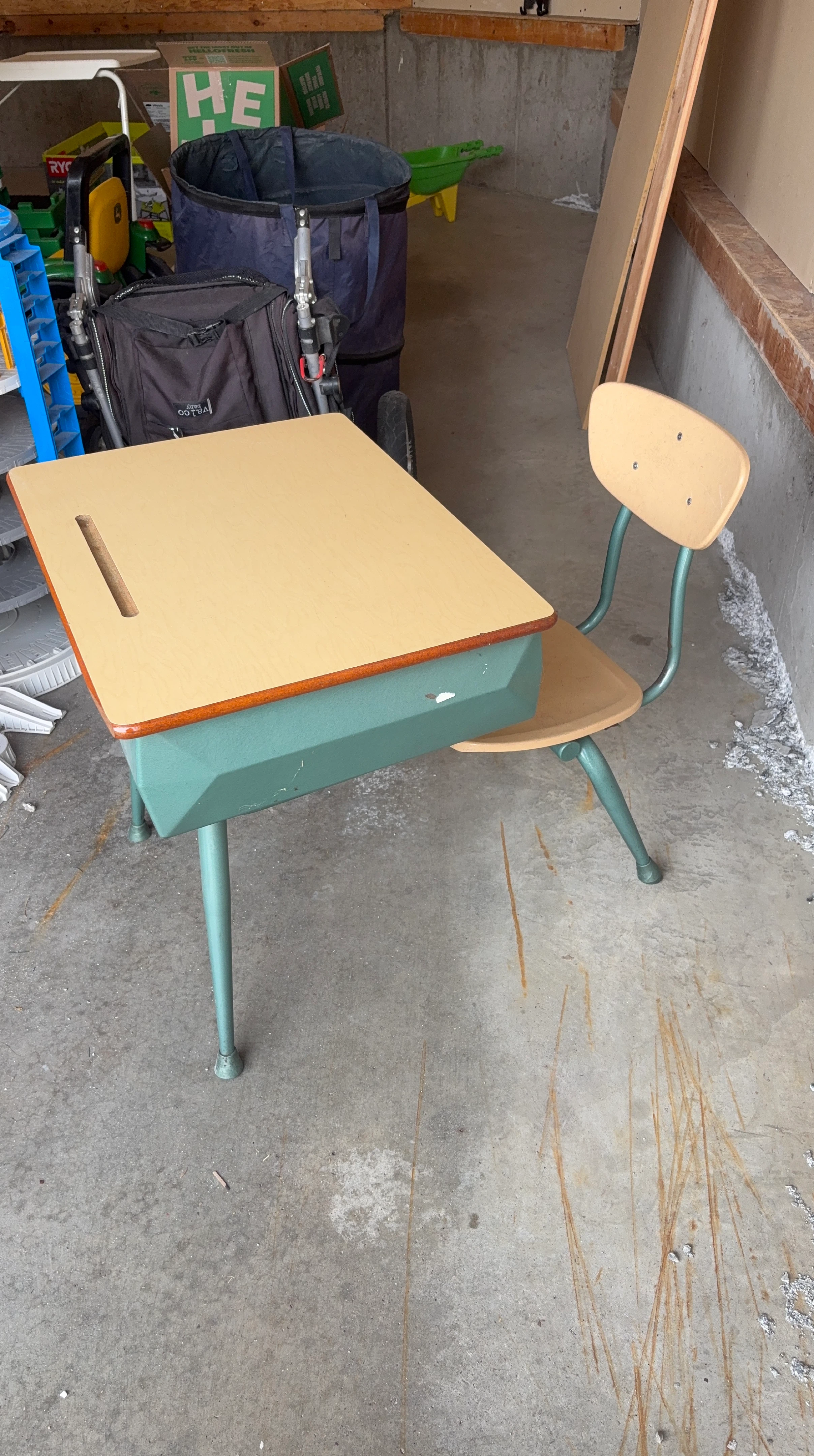 Vintage School Desk with Chair
