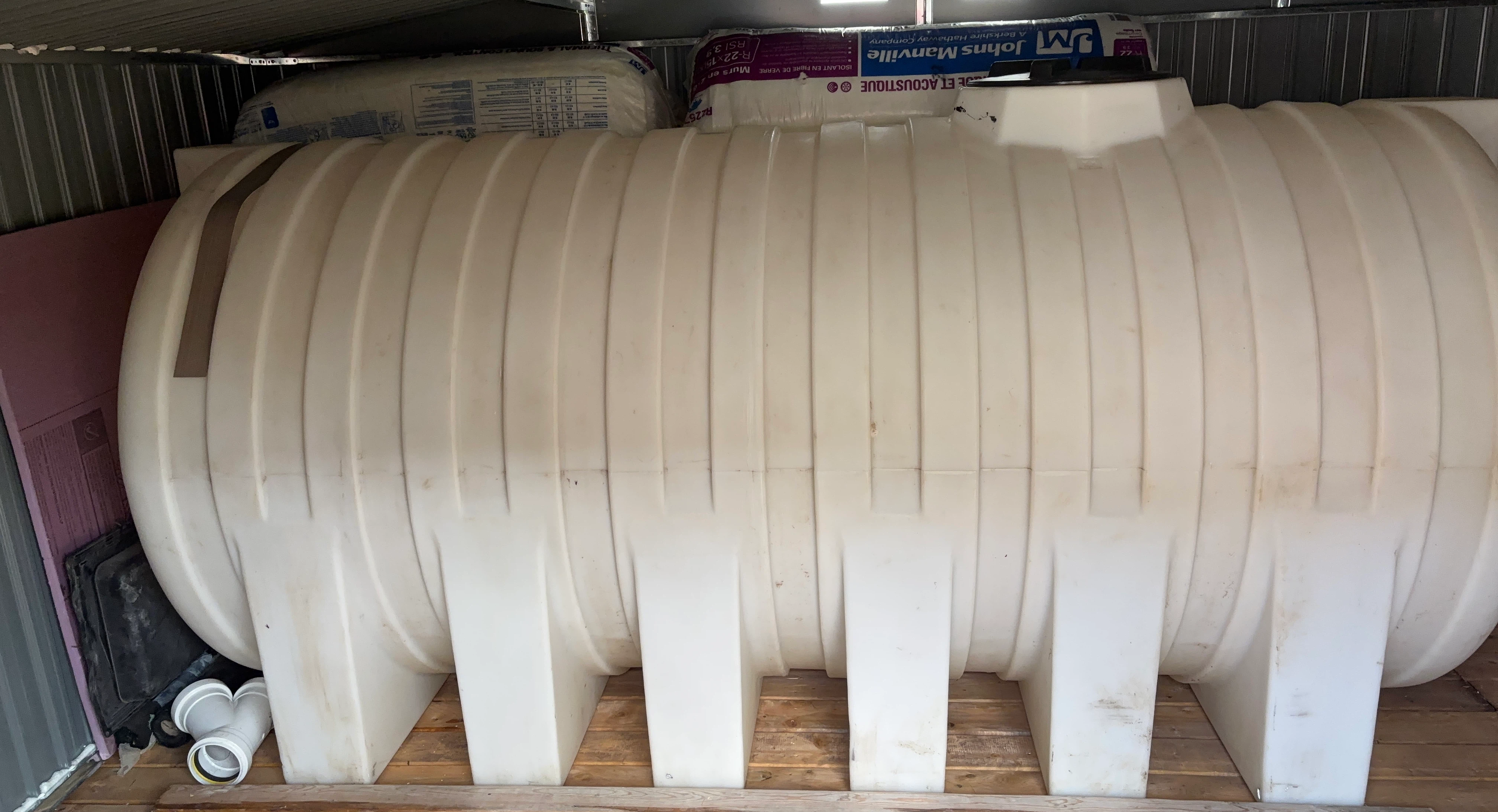 Large White Plastic Water Tank