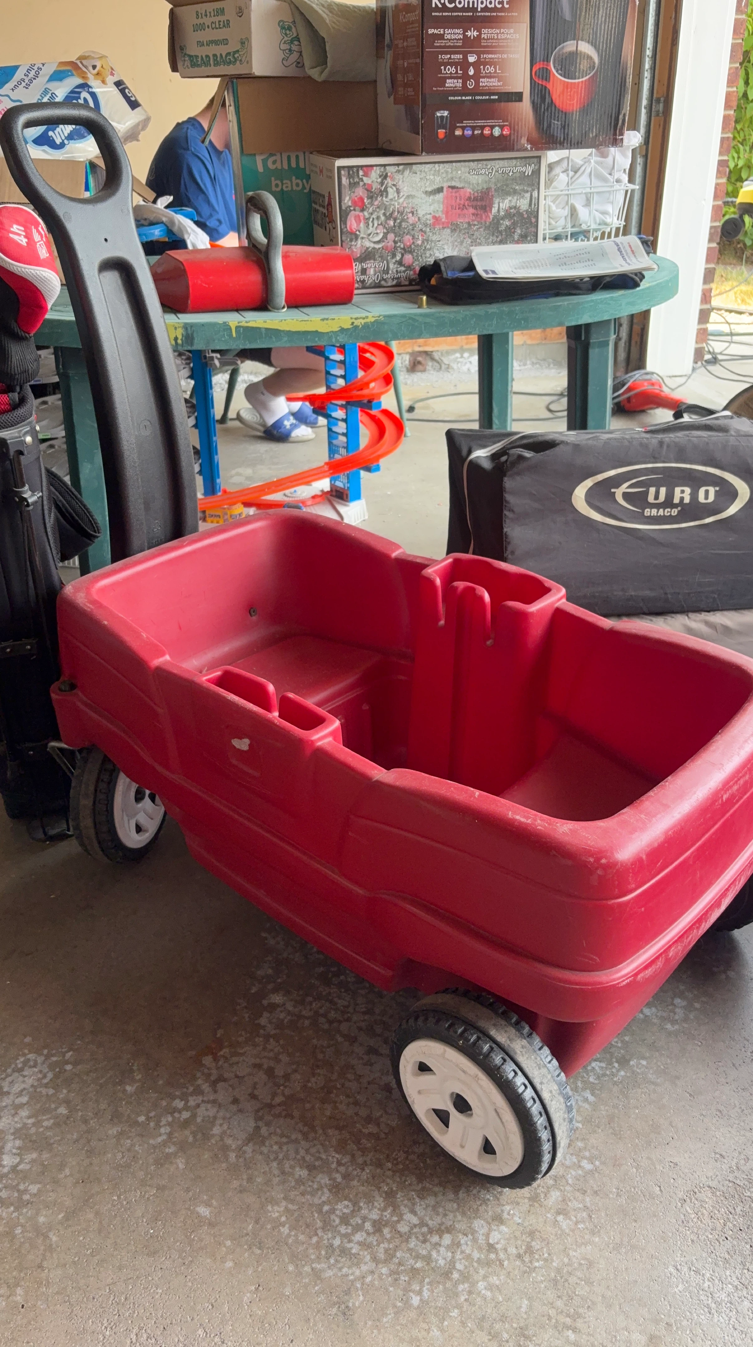 Red Kids Wagon