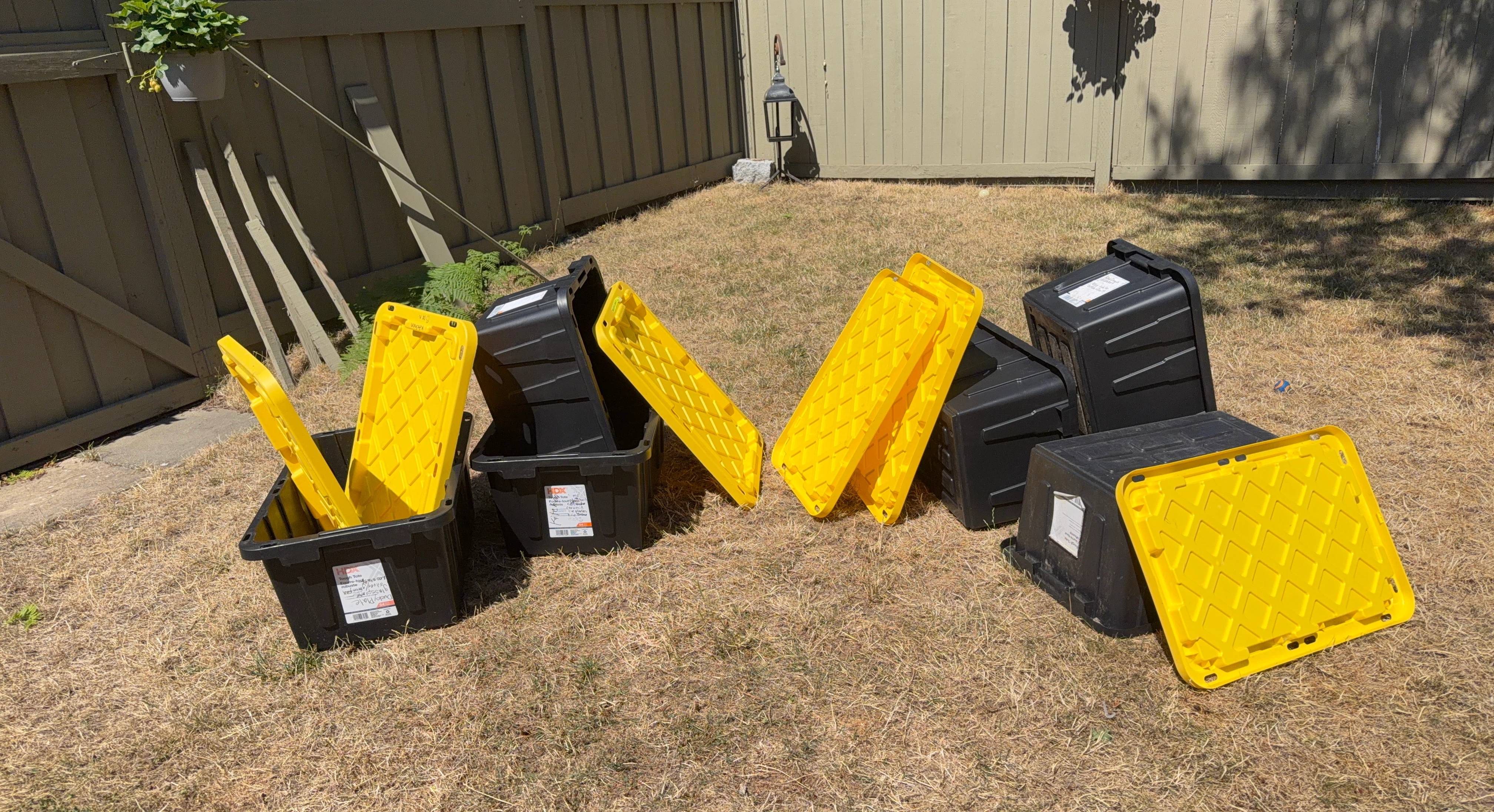 HDX Tough Tote Storage Bin with Lids