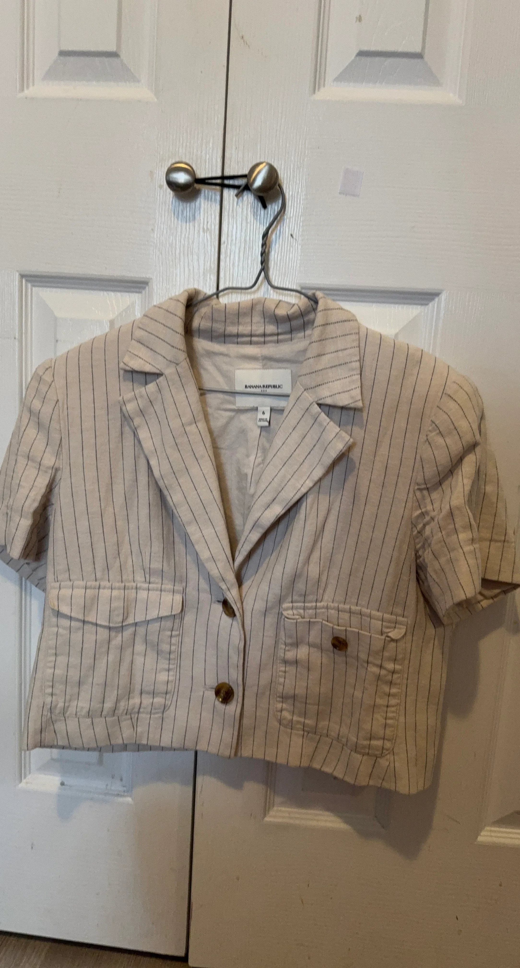 Banana Republic Pinstripe Blazer - Size 6