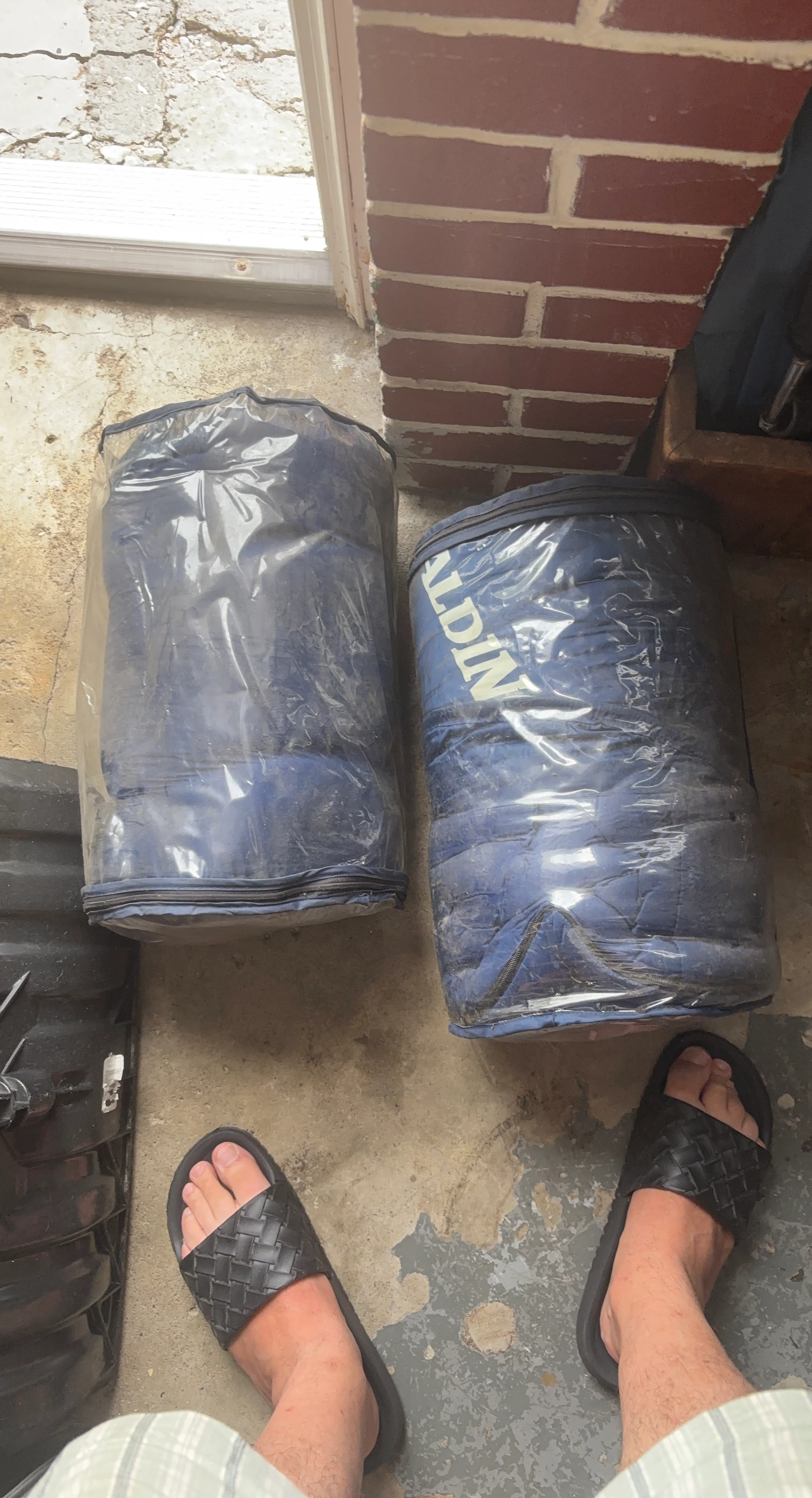 Spalding Blue Sleeping Bags (2) with Carry Bags