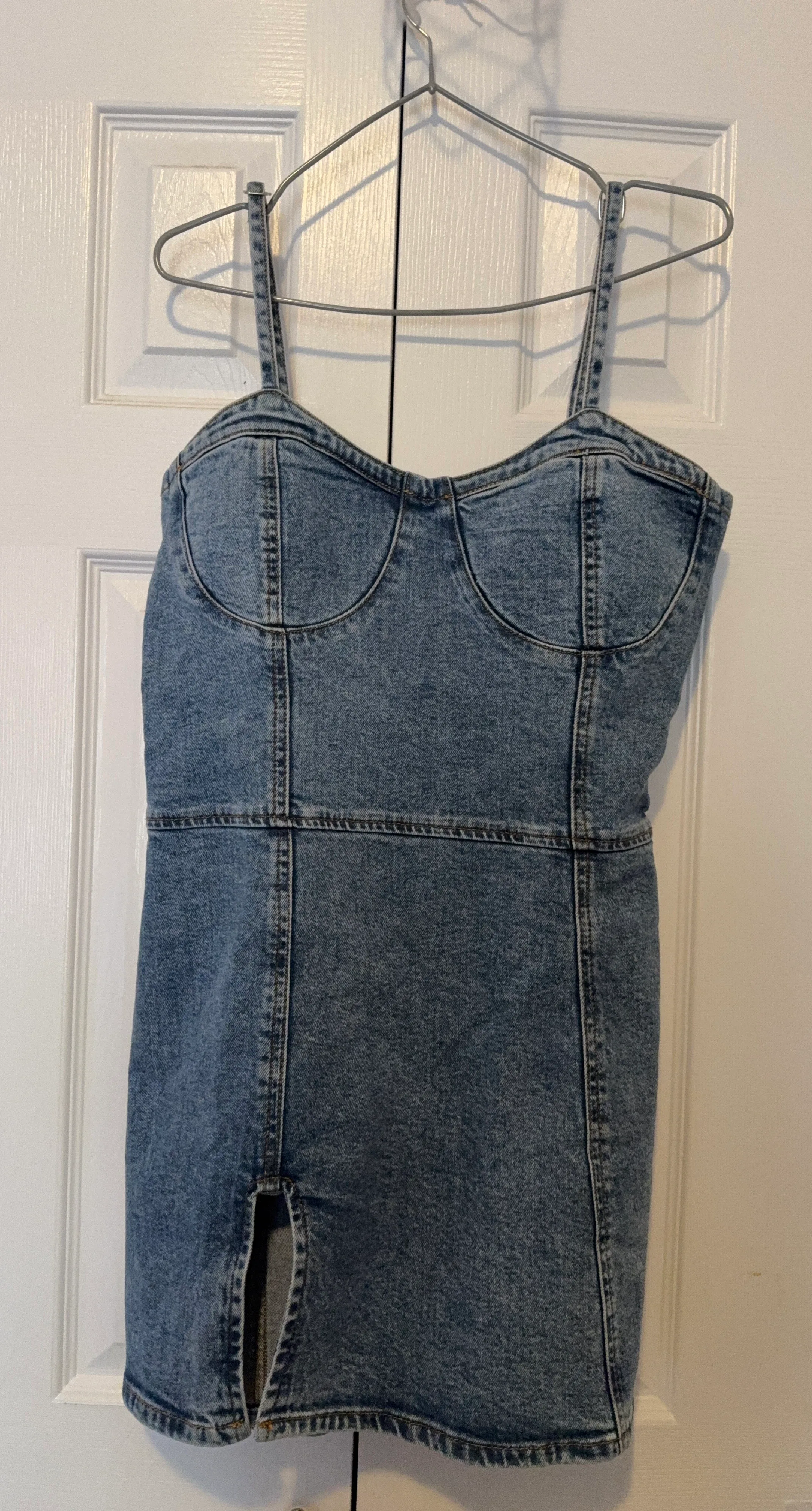 Blank NYC Denim Dress with Slit - Size L