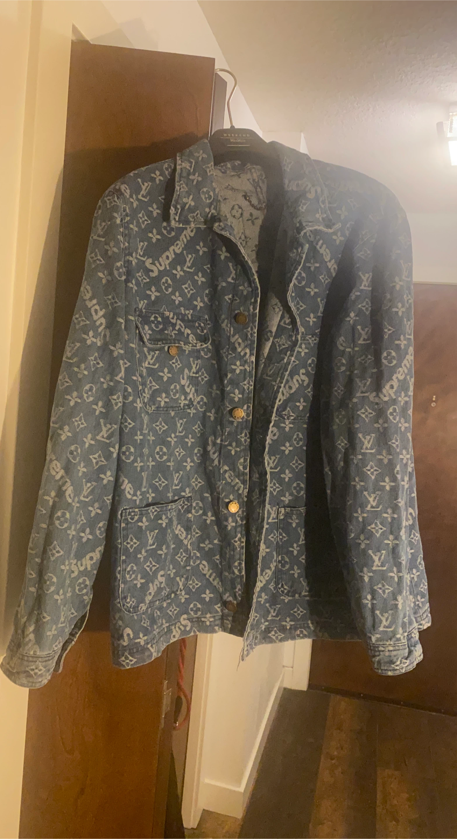 LV x Supreme Denim Jacket