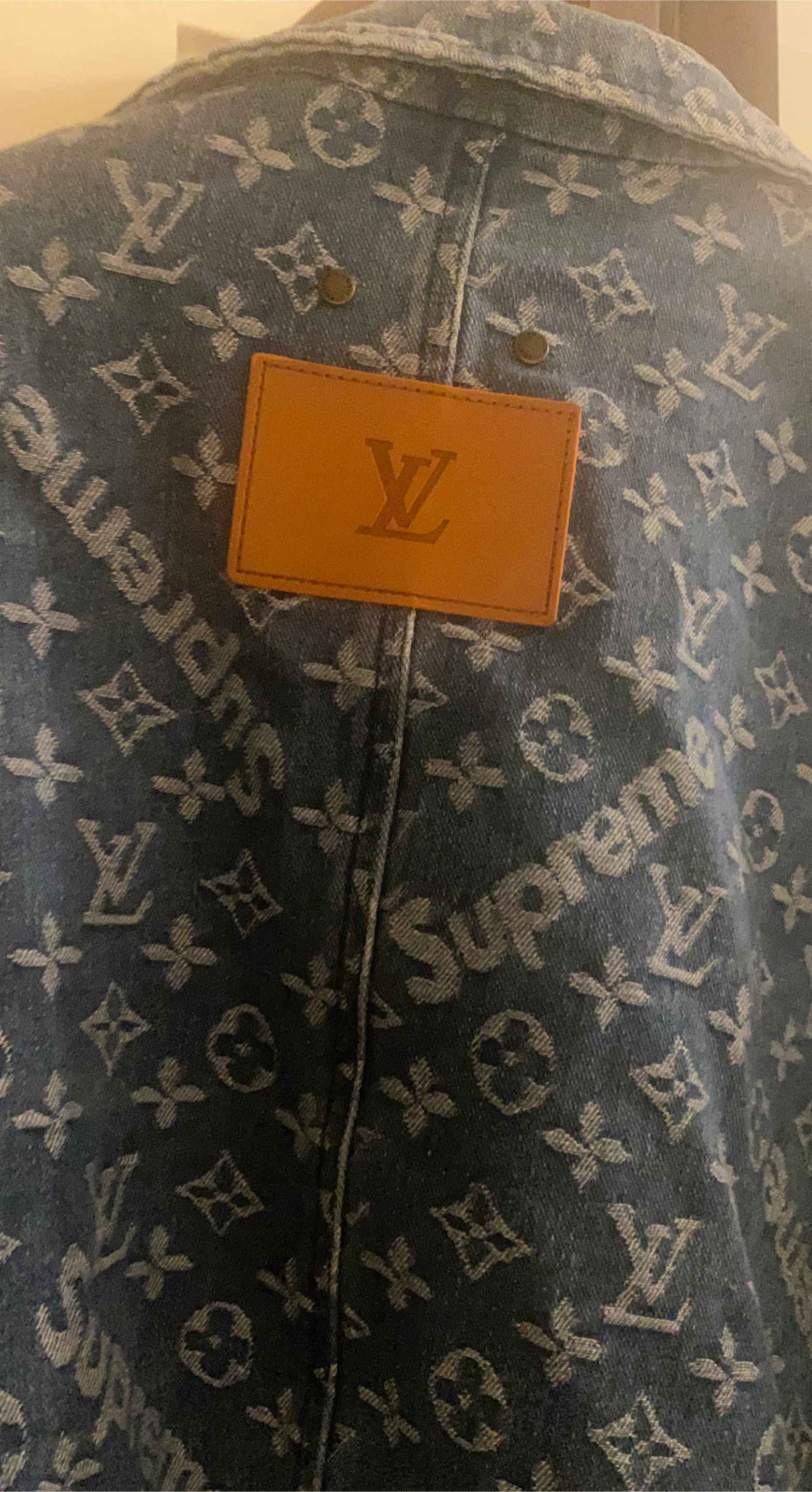 Supreme Louis Vuitton Monogram Denim Jacket