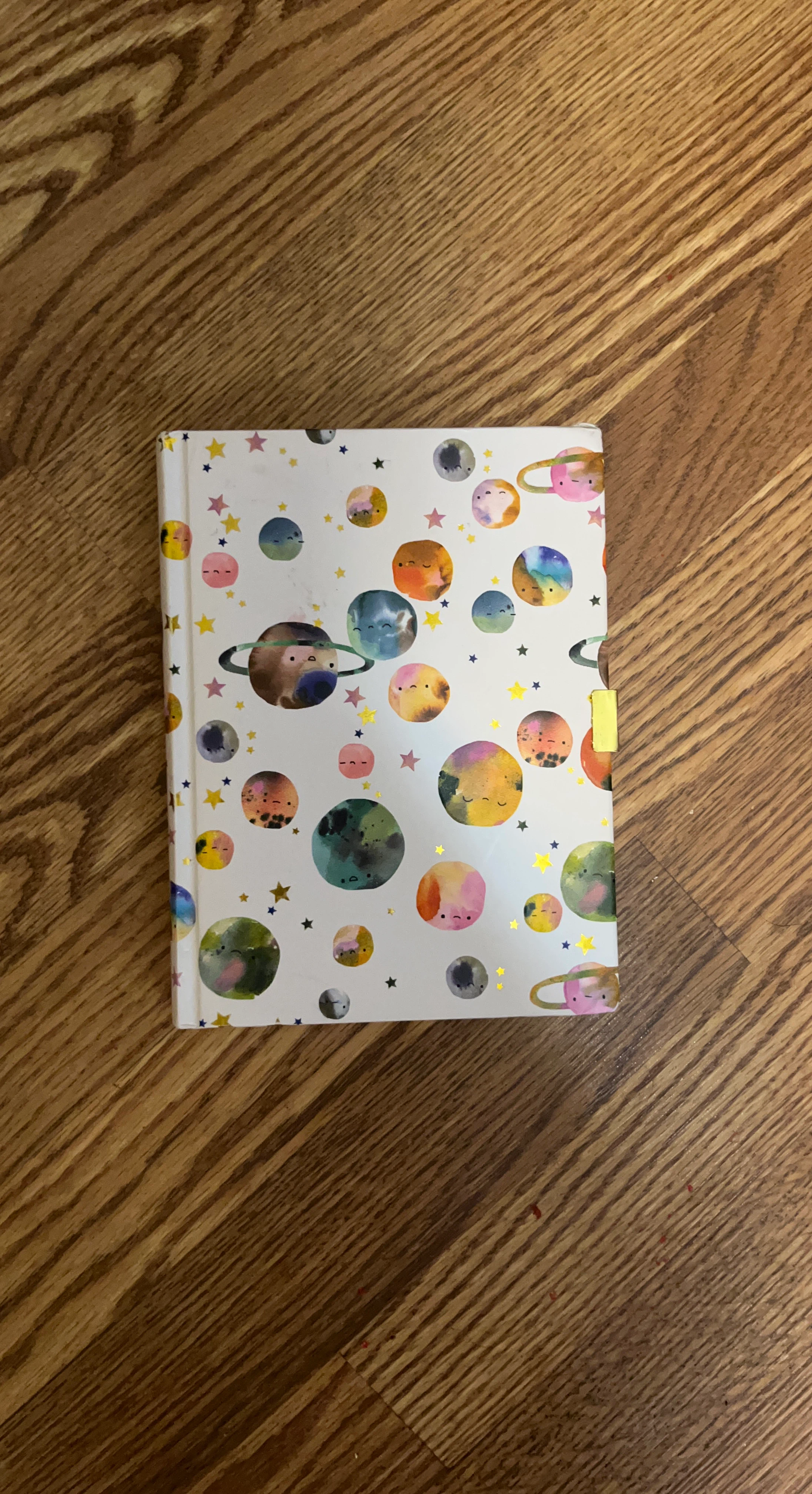Cute Planet and Stars Notebook