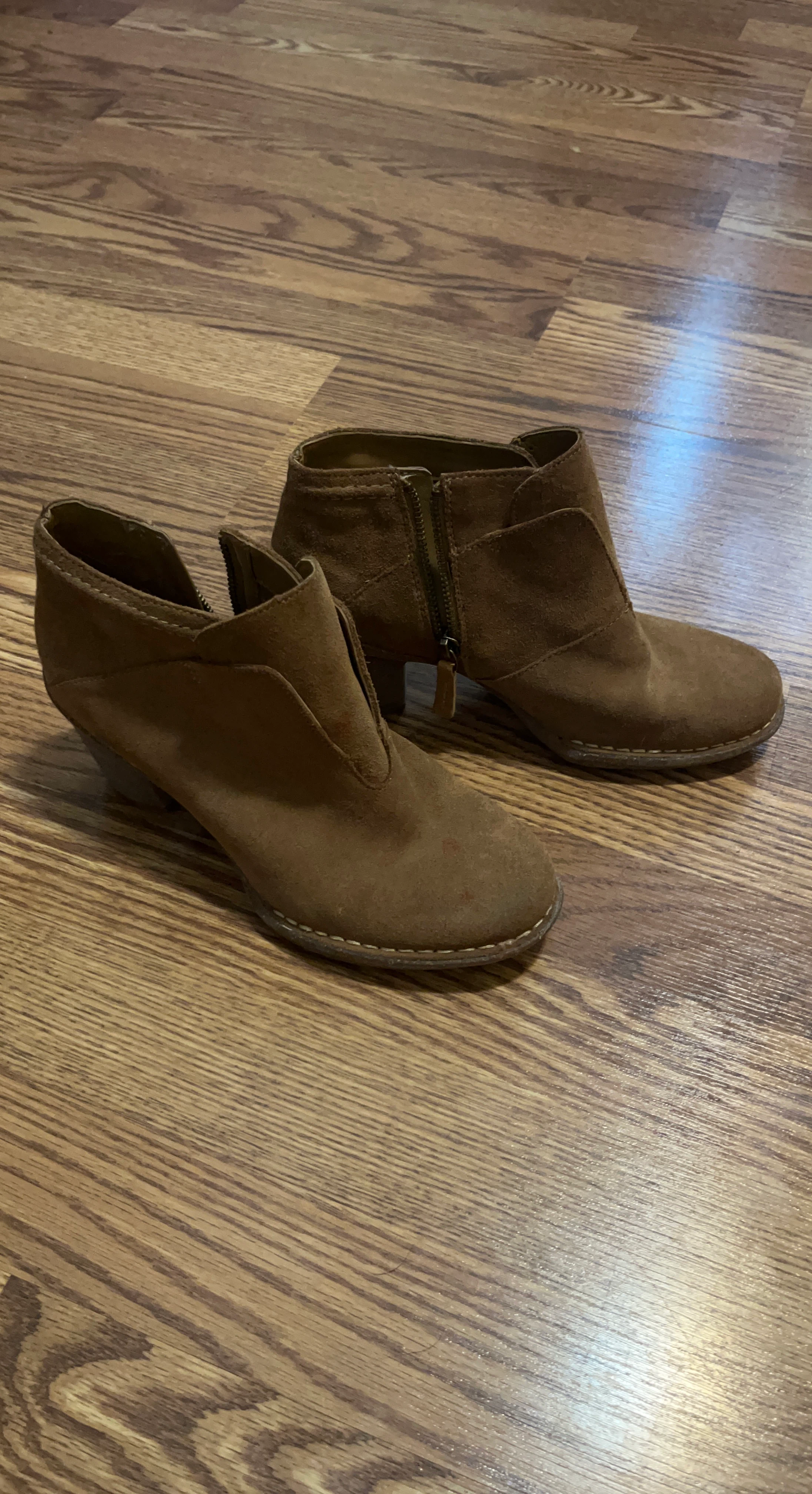 Brown Suede Ankle Boots