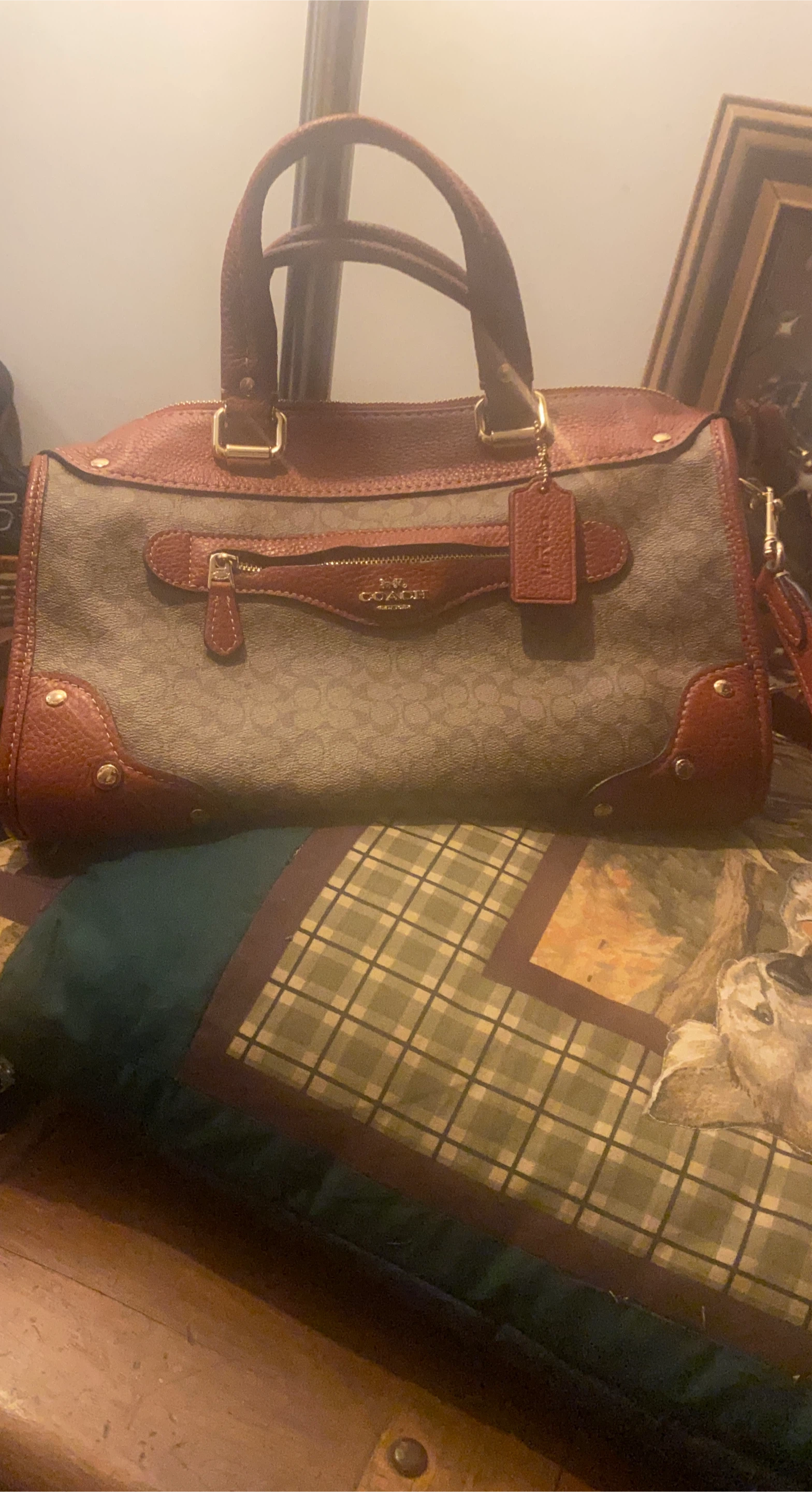 Coach MN Sig Mill Satchel Handbag