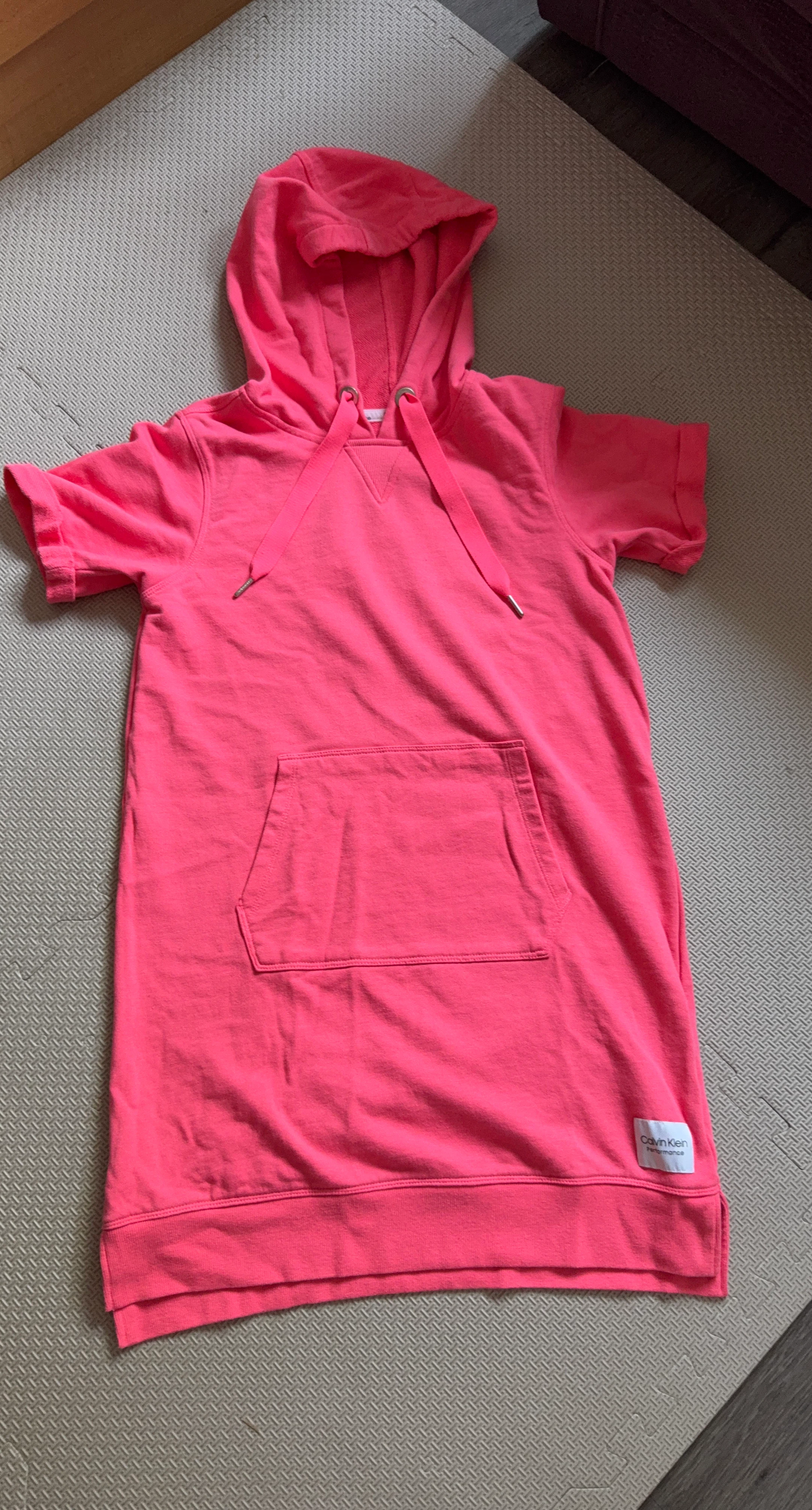 Calvin Klein Performance Pink Hoodie Dress