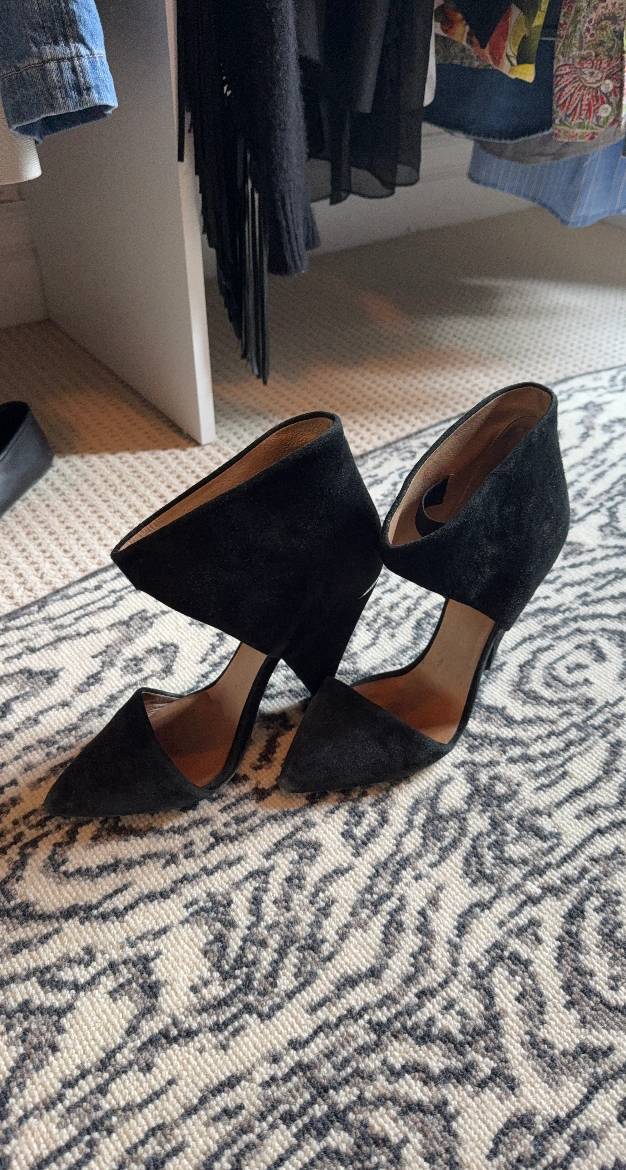 Iro Black Suede Heels