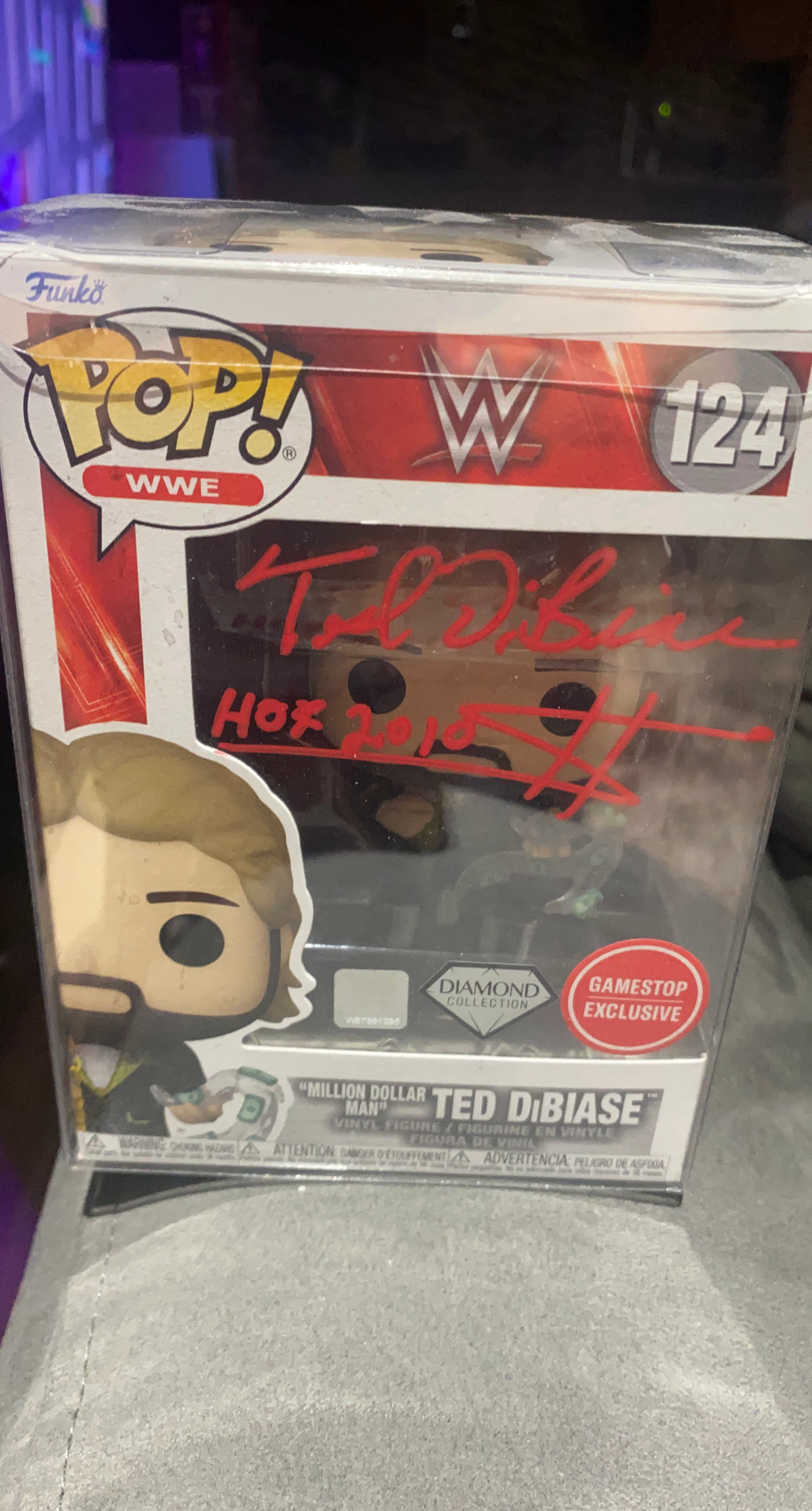 Funko Pop! WWE Ted DiBiase "Million Dollar Man" #124 (Signed)