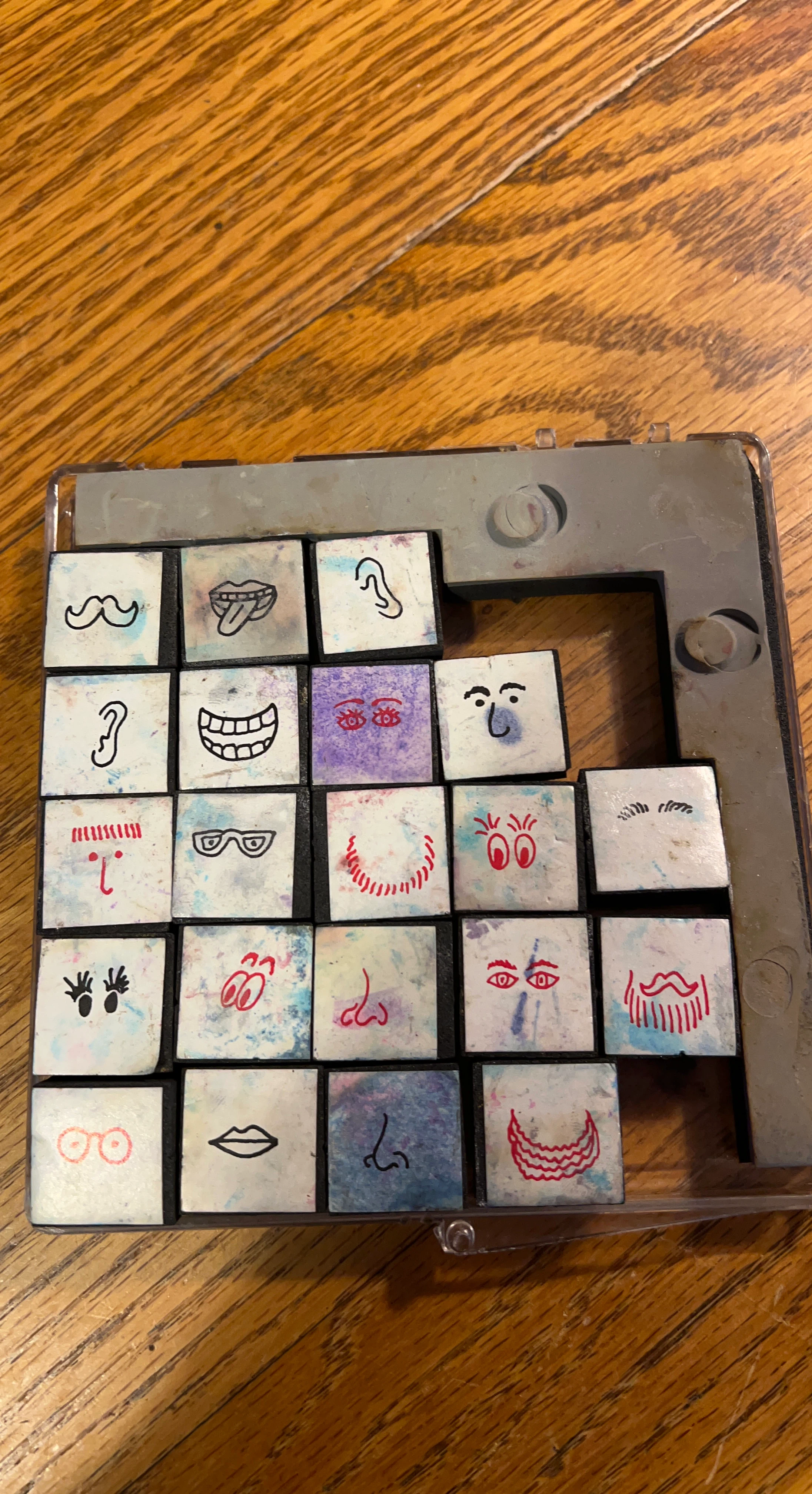 Face Parts Puzzle Tiles