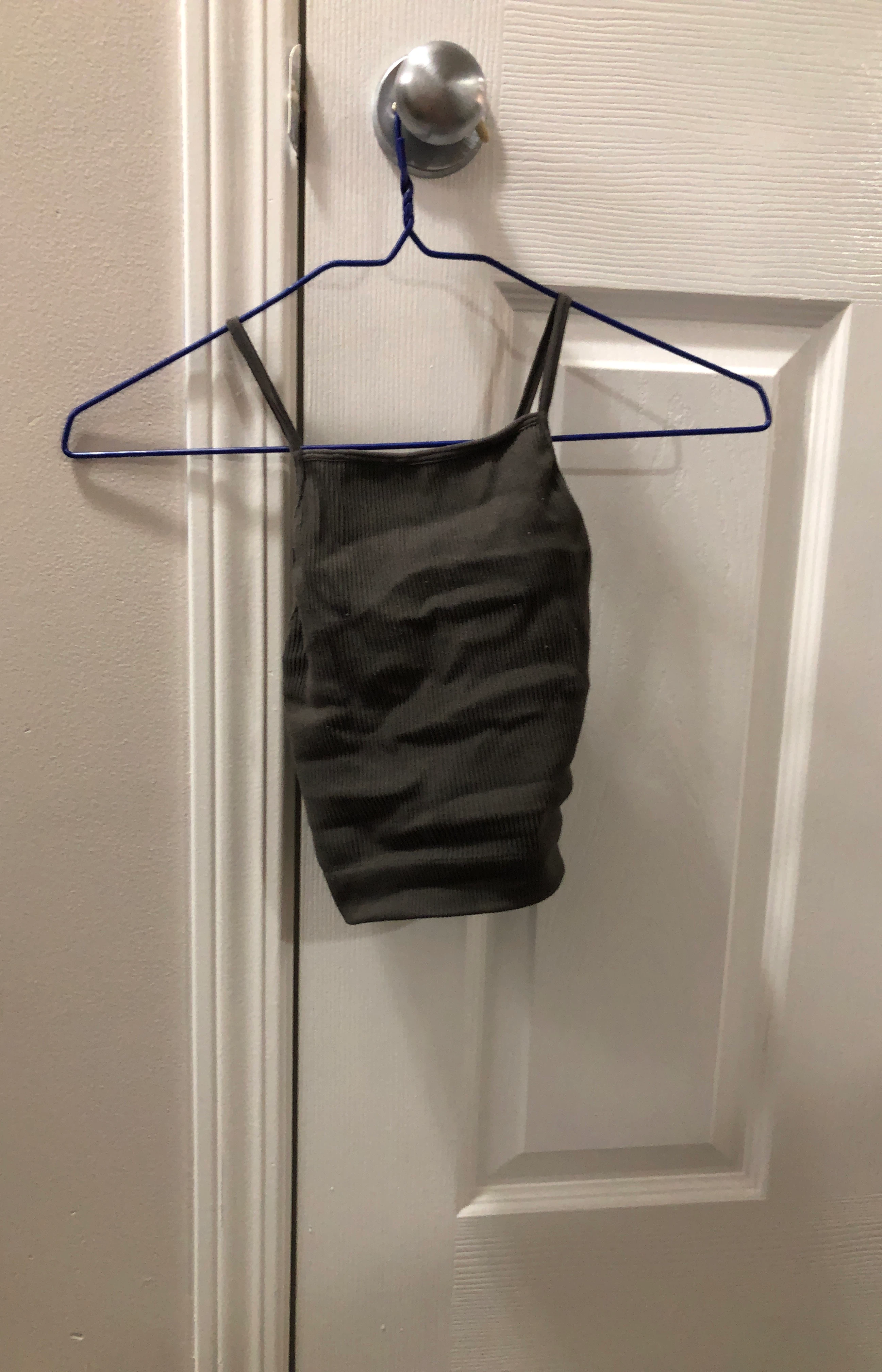 ZENANA Grey Ribbed Tank Top S/M