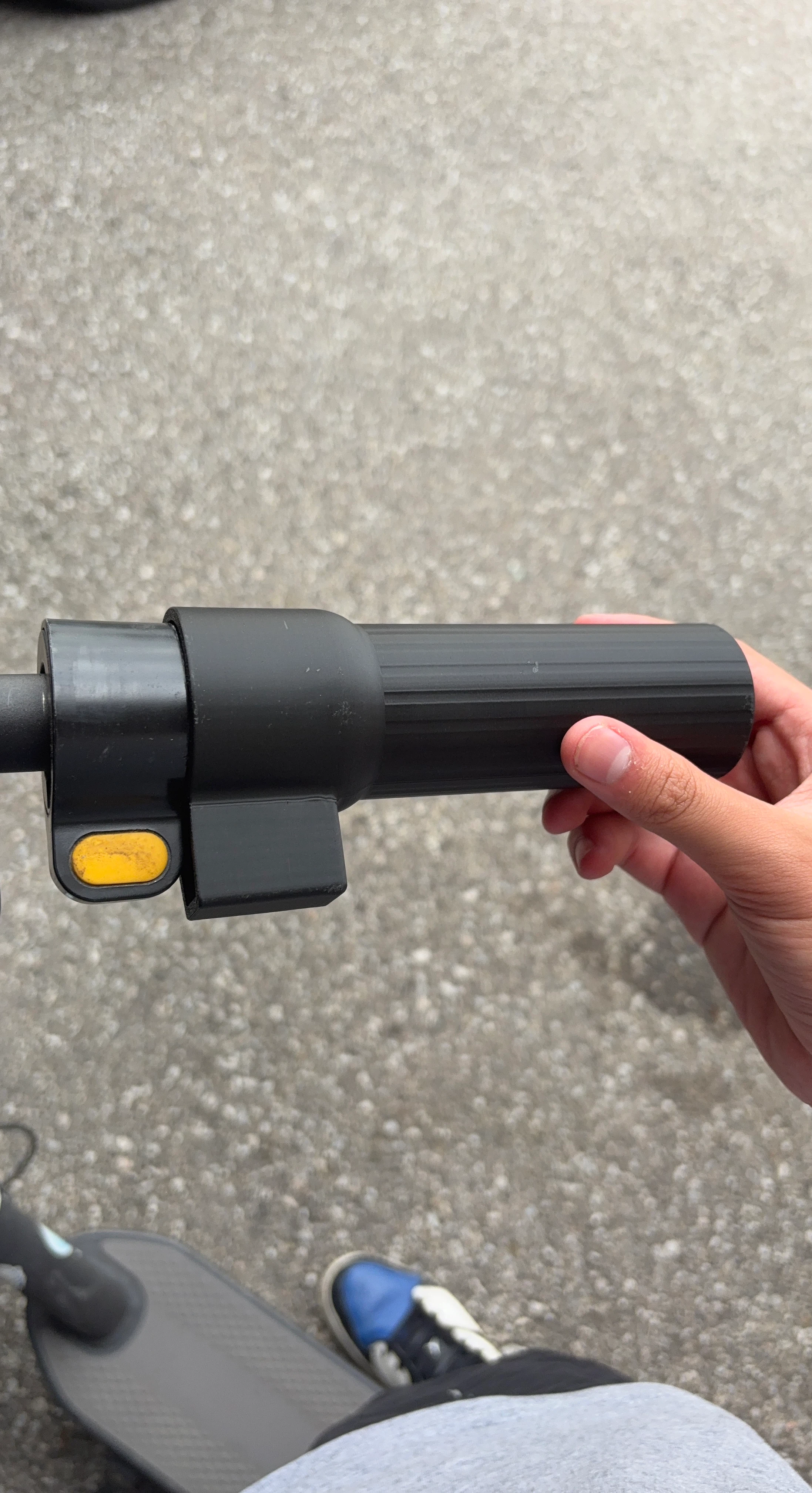 Black Electric Scooter Handle