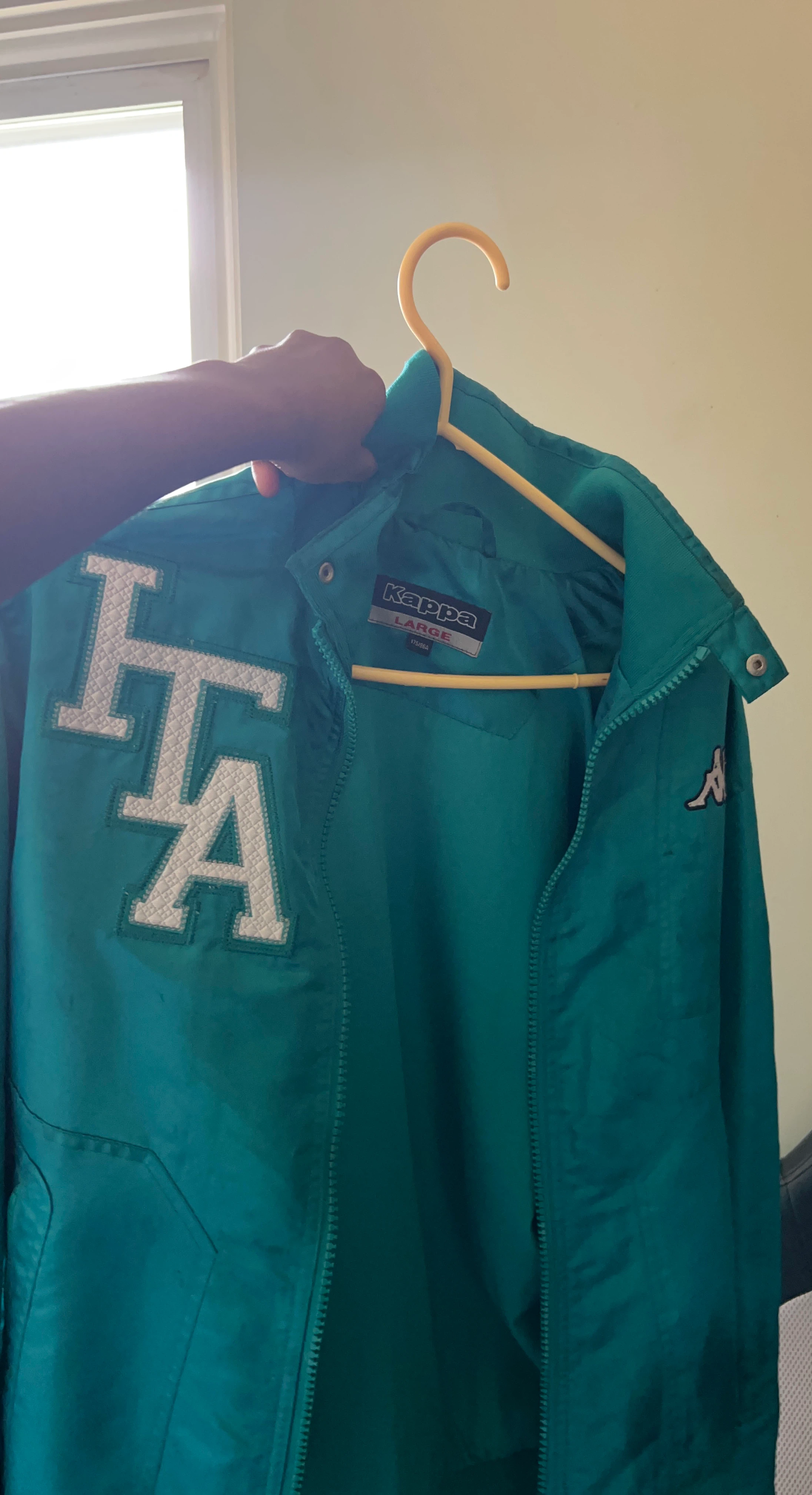 Kappa Teal LA Bomber Jacket Size Large