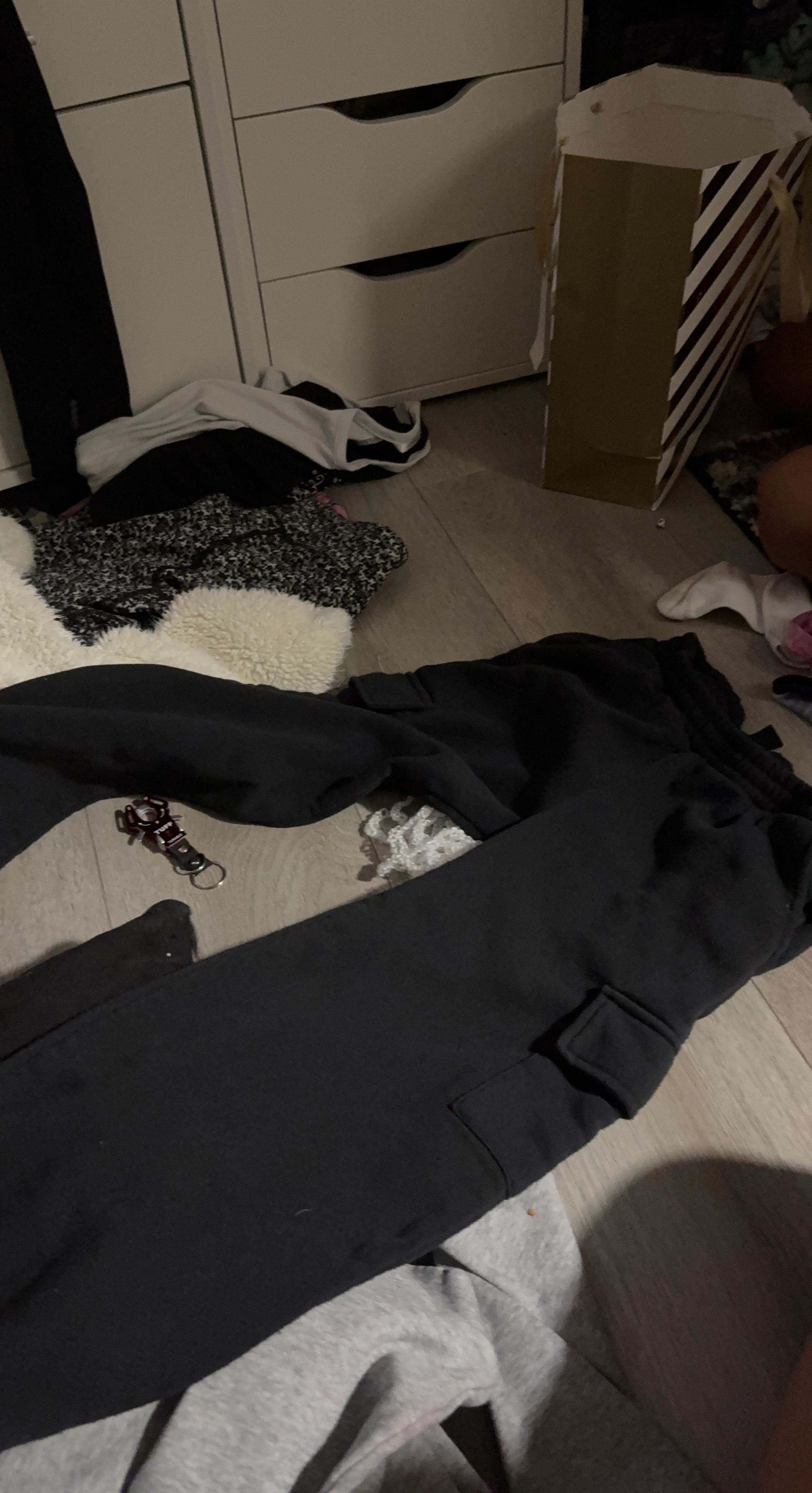 Black Cargo Sweatpants