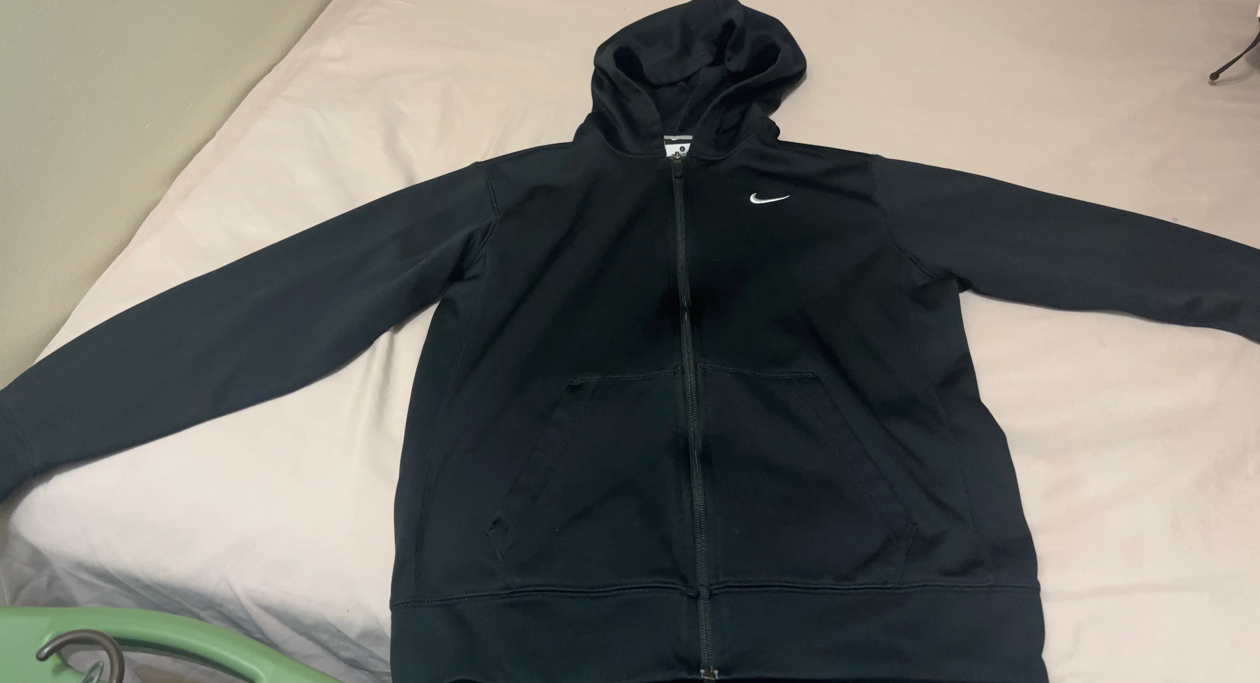 Black Nike Zip-Up Hoodie