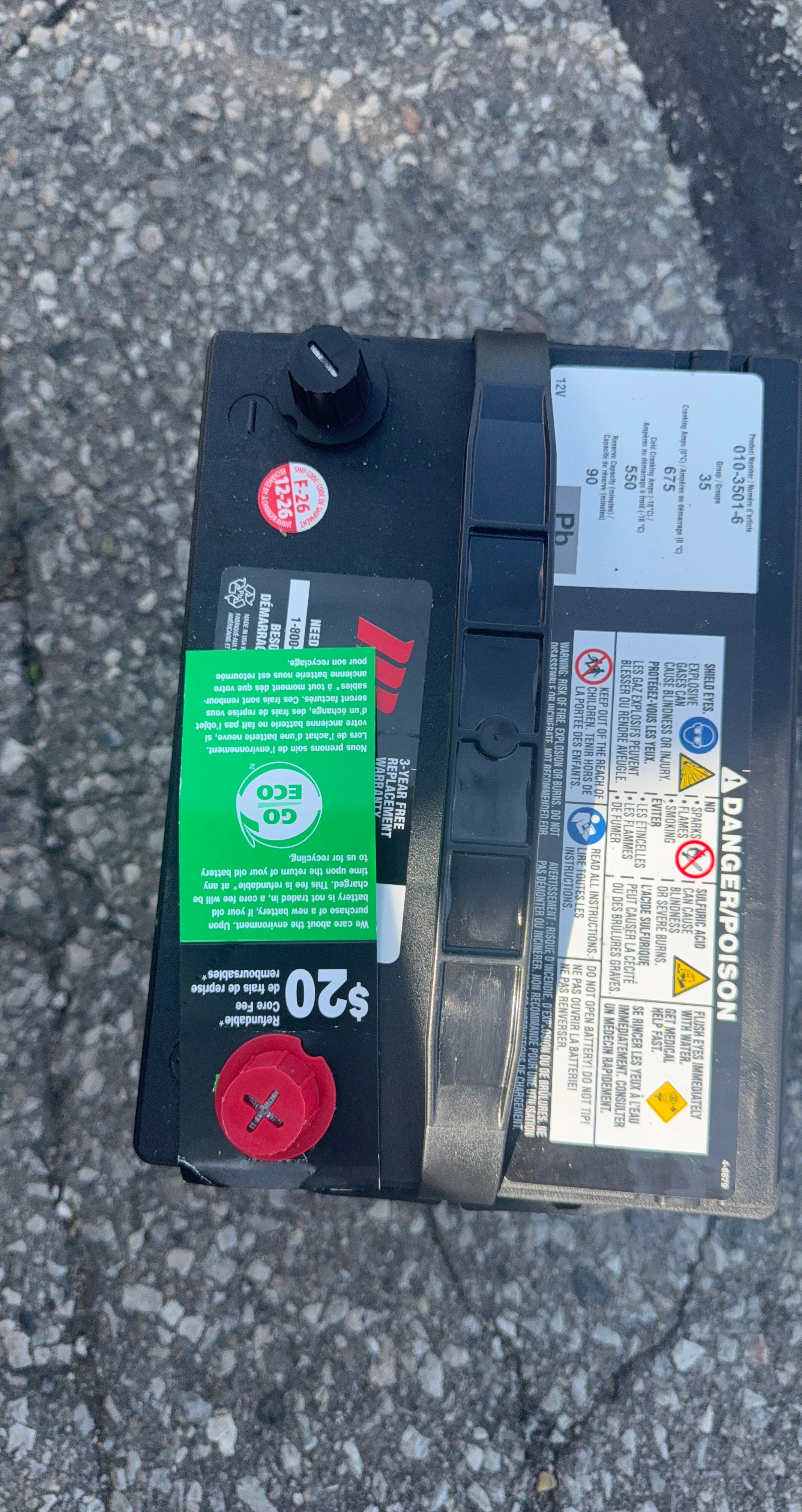 Automotive Battery Group 35